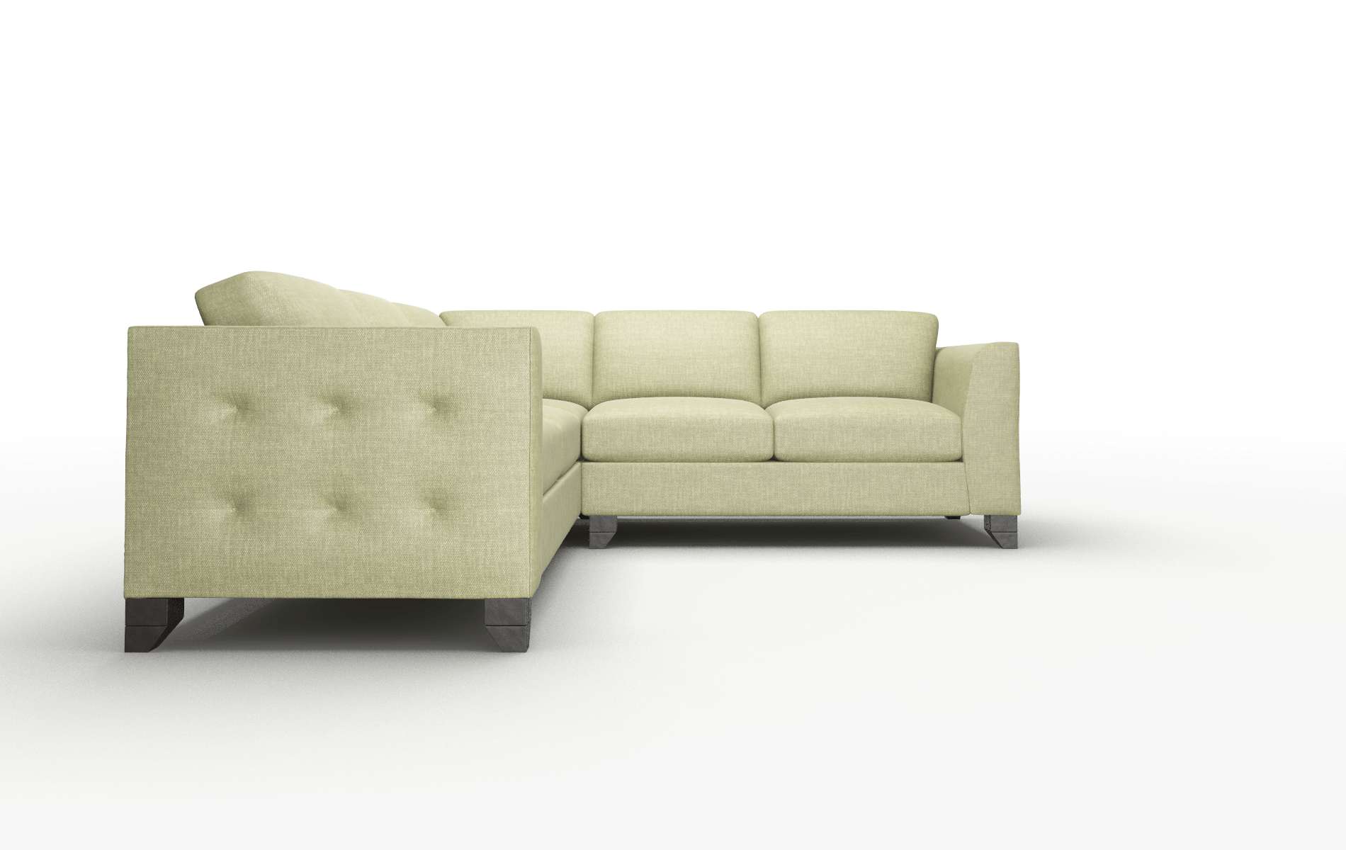 Paris Portland Basil Sectional espresso legs 2