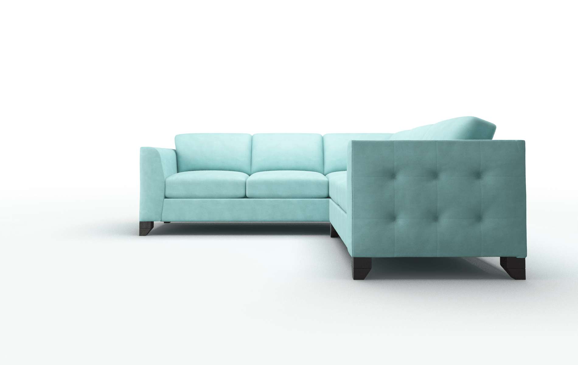 Paris Portland Mercury Sectional espresso legs 5