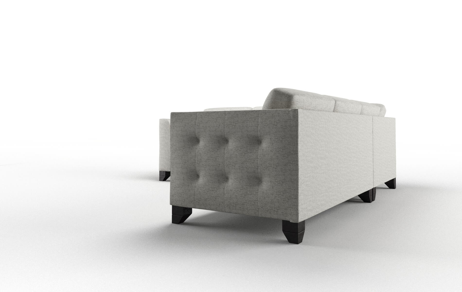 Paris Prime Gravel Sectional espresso legs 4