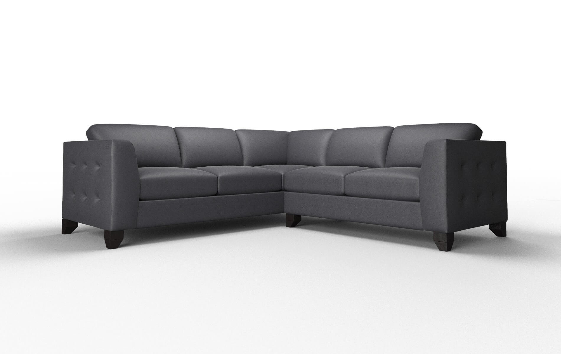 Paris Redondo Navy Sectional espresso legs 1