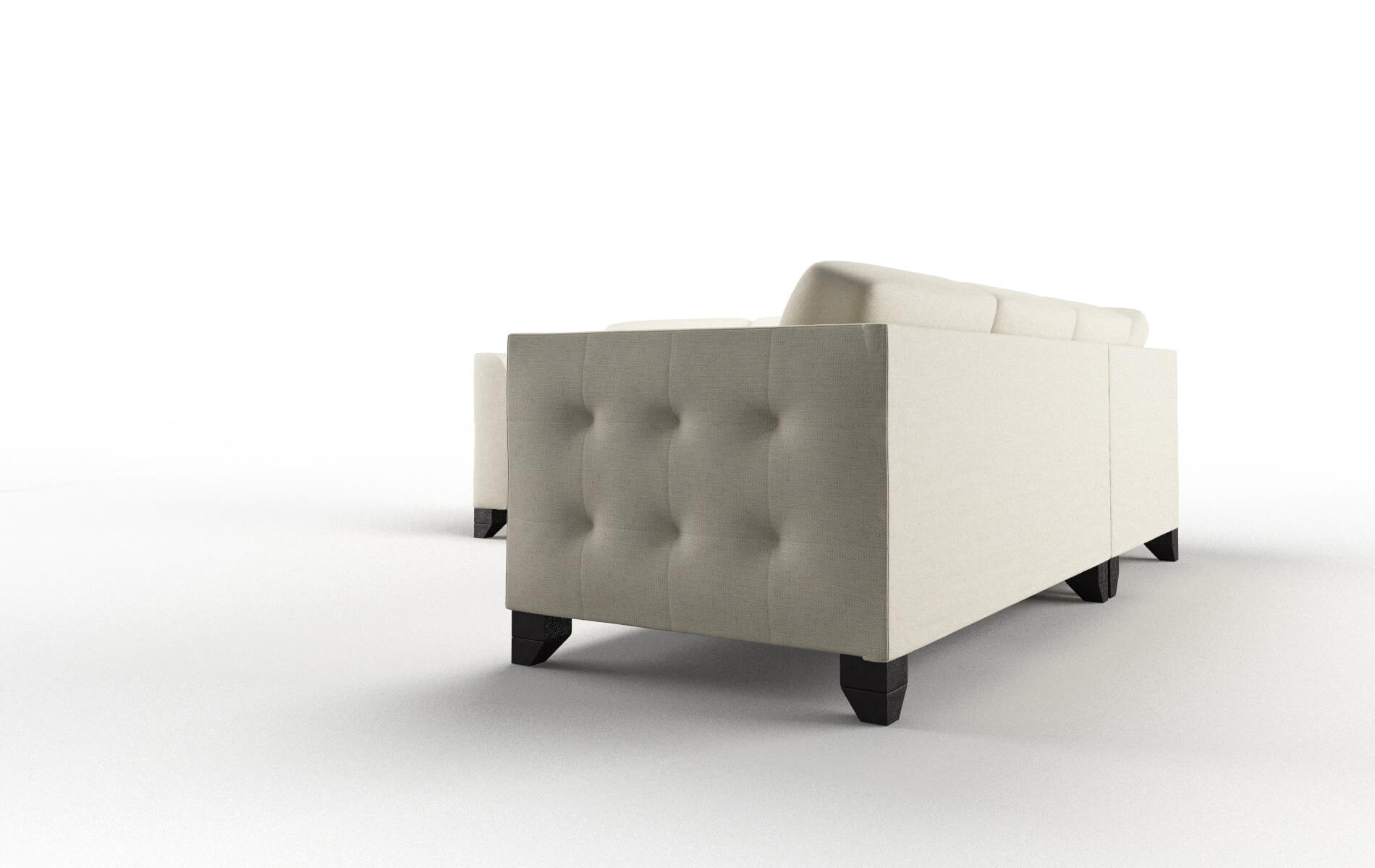 Paris Redondo Oyster Sectional espresso legs 4