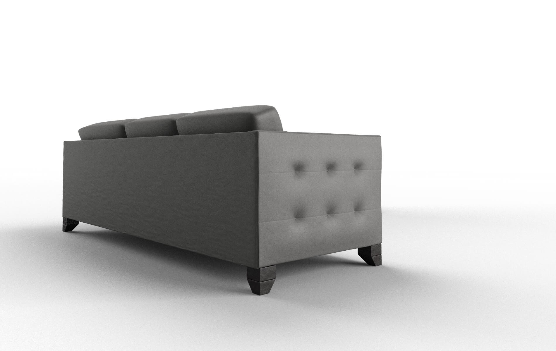 Paris Rocket Charcoal Sectional espresso legs 3