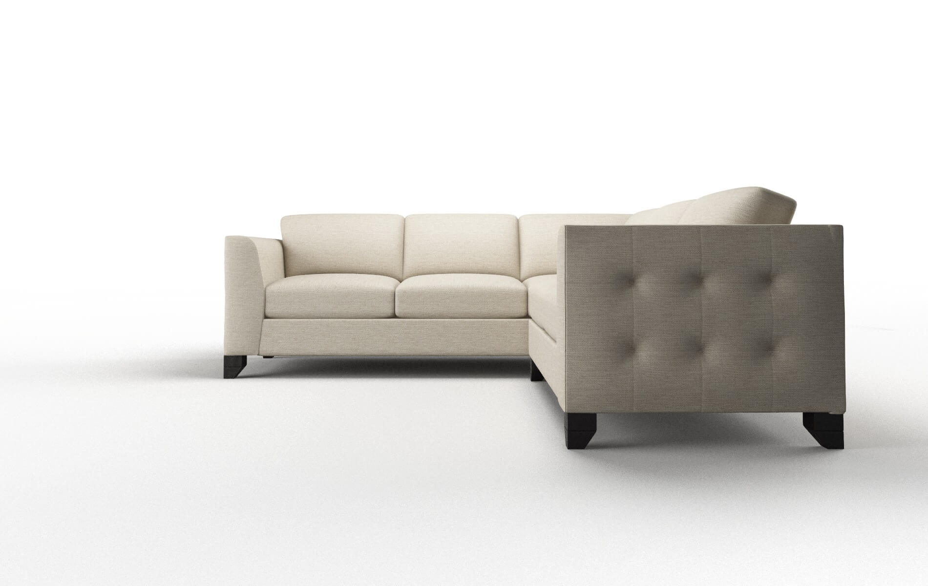 Paris Rocket Dove Sectional espresso legs 5
