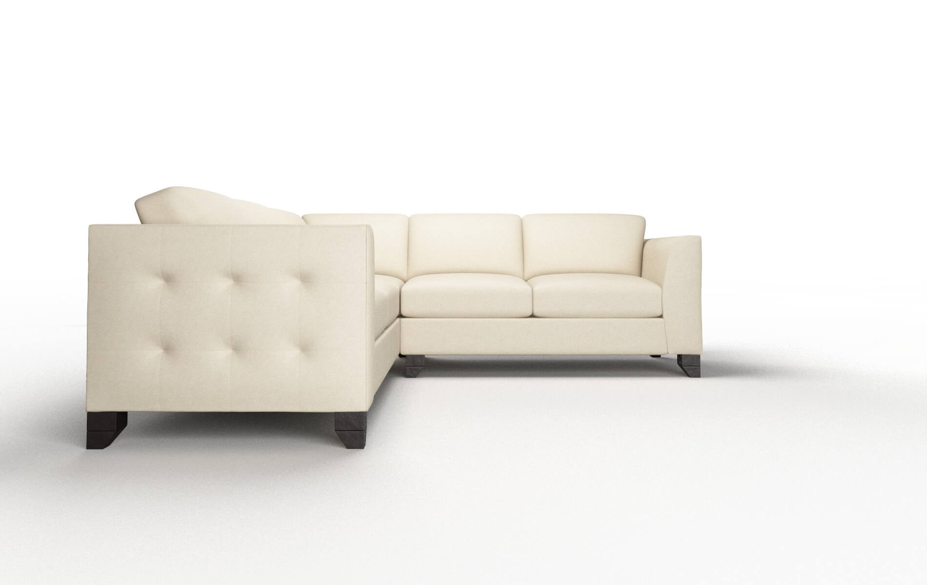 Paris Rocket Sand Sectional espresso legs 2