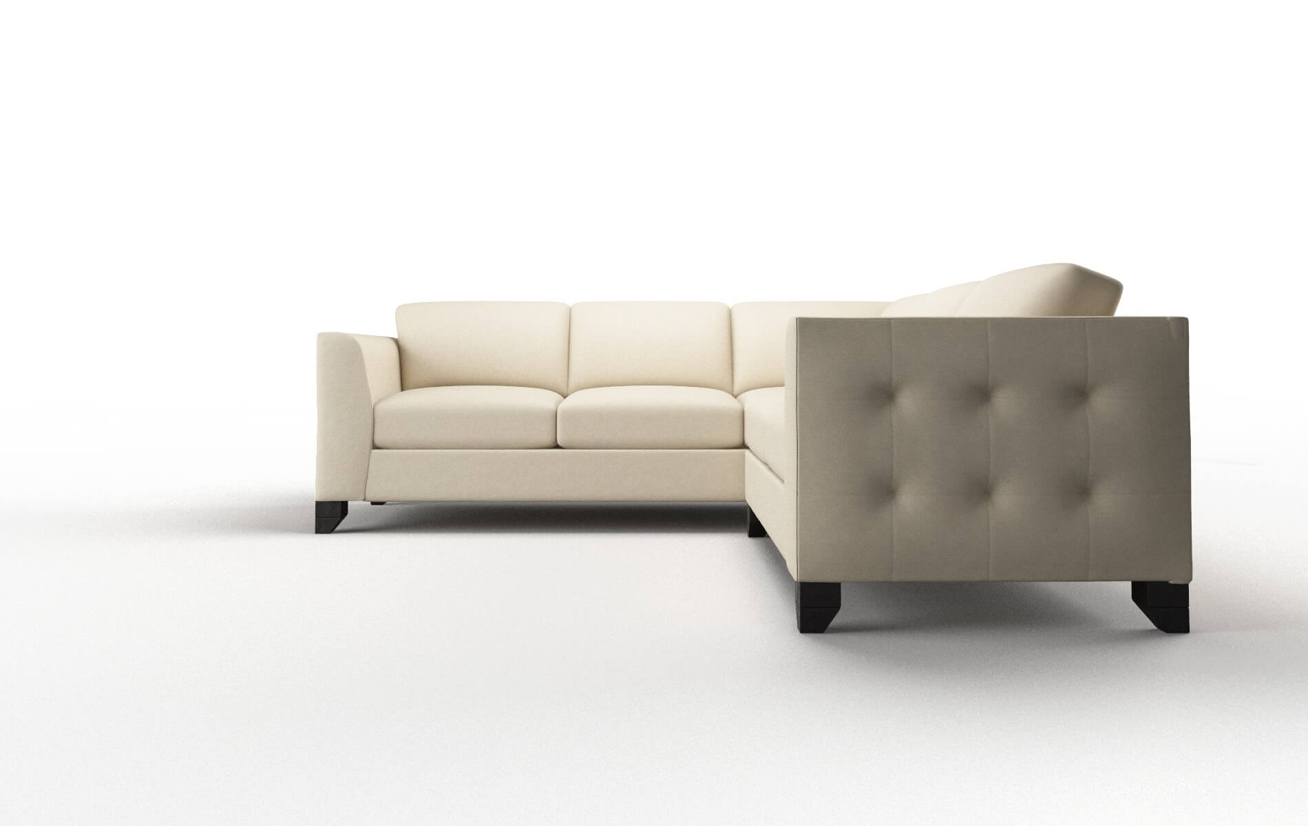 Paris Rocket Sand Sectional espresso legs 5