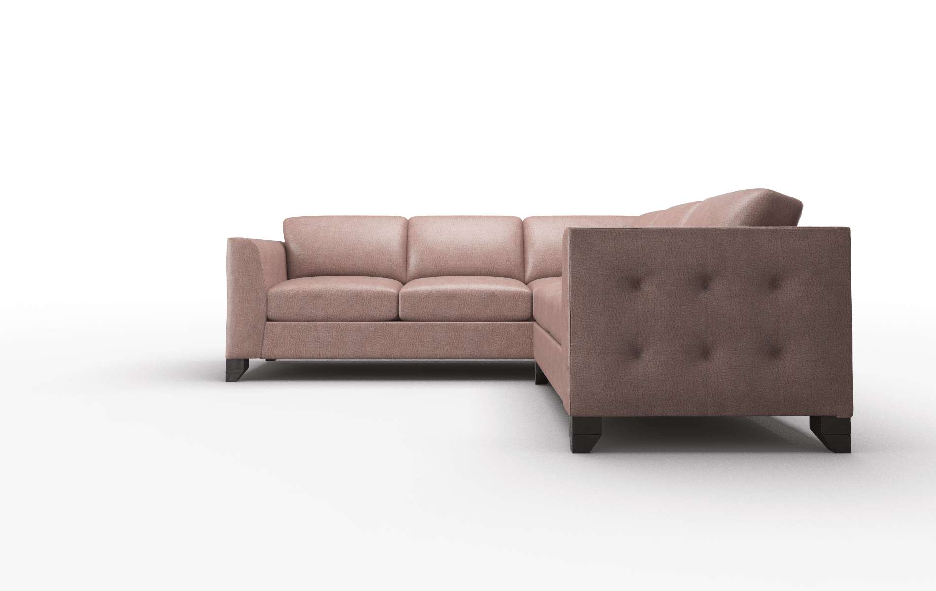 Paris Royale Mocha Sectional espresso legs 5