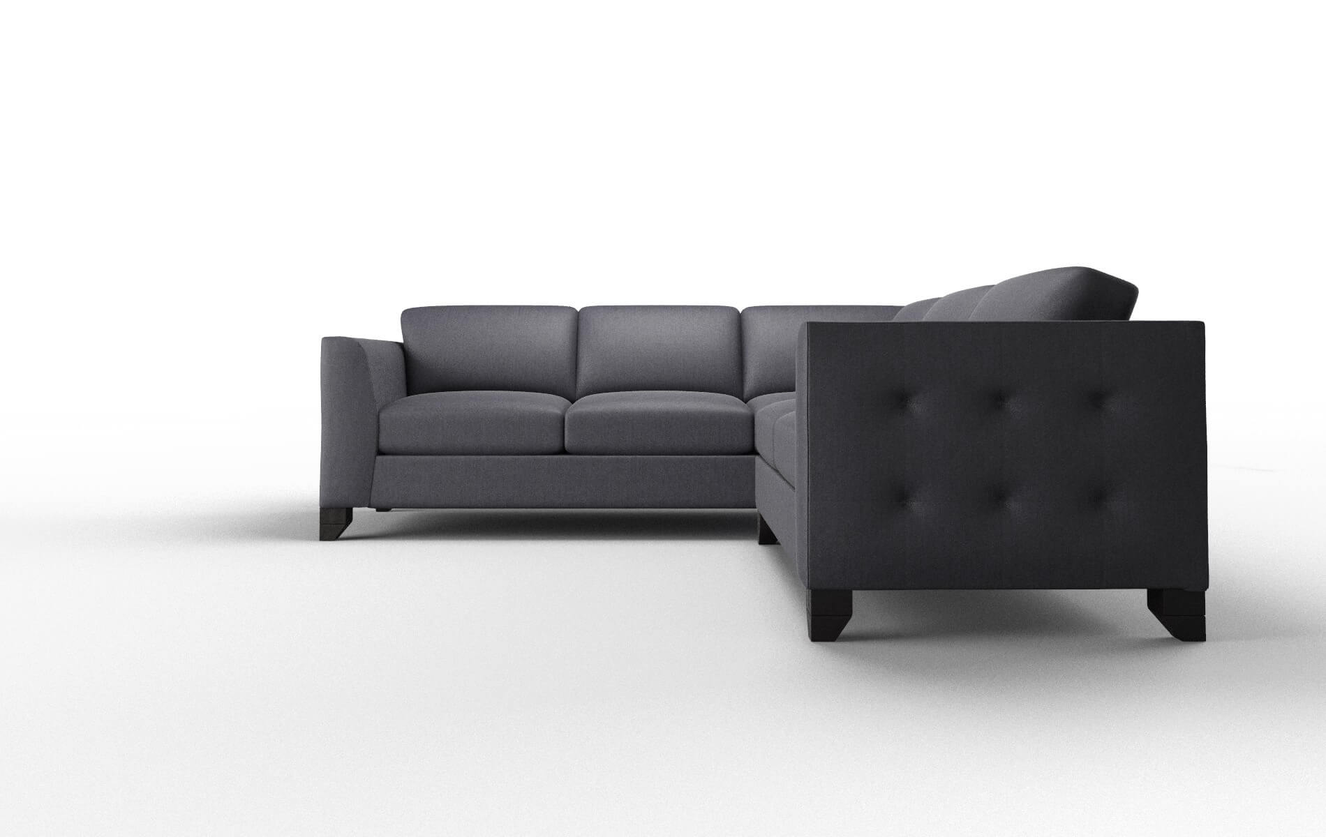 Paris Sasha Navy Sectional espresso legs 5