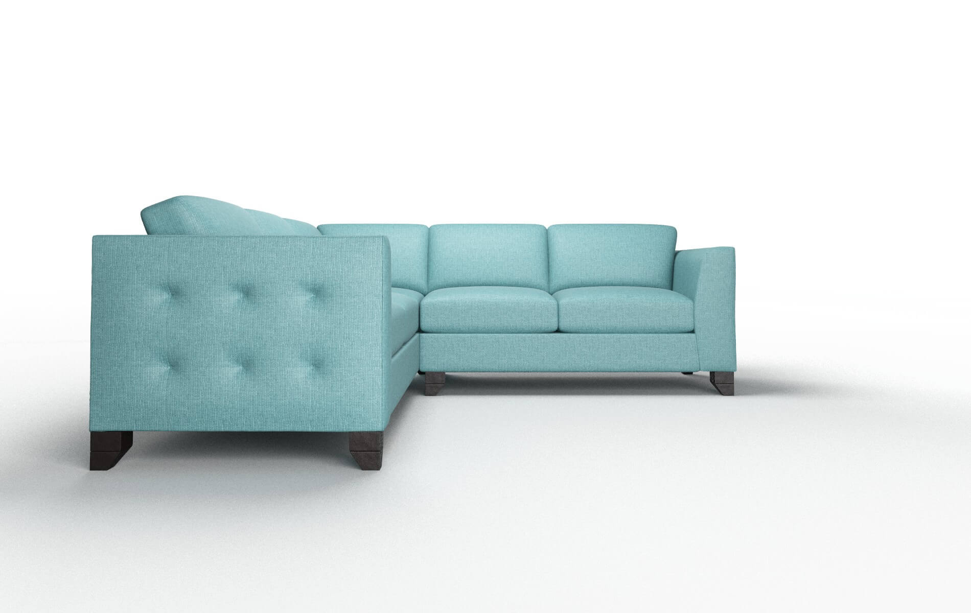 Paris Simplex Aquavita Sectional espresso legs 2