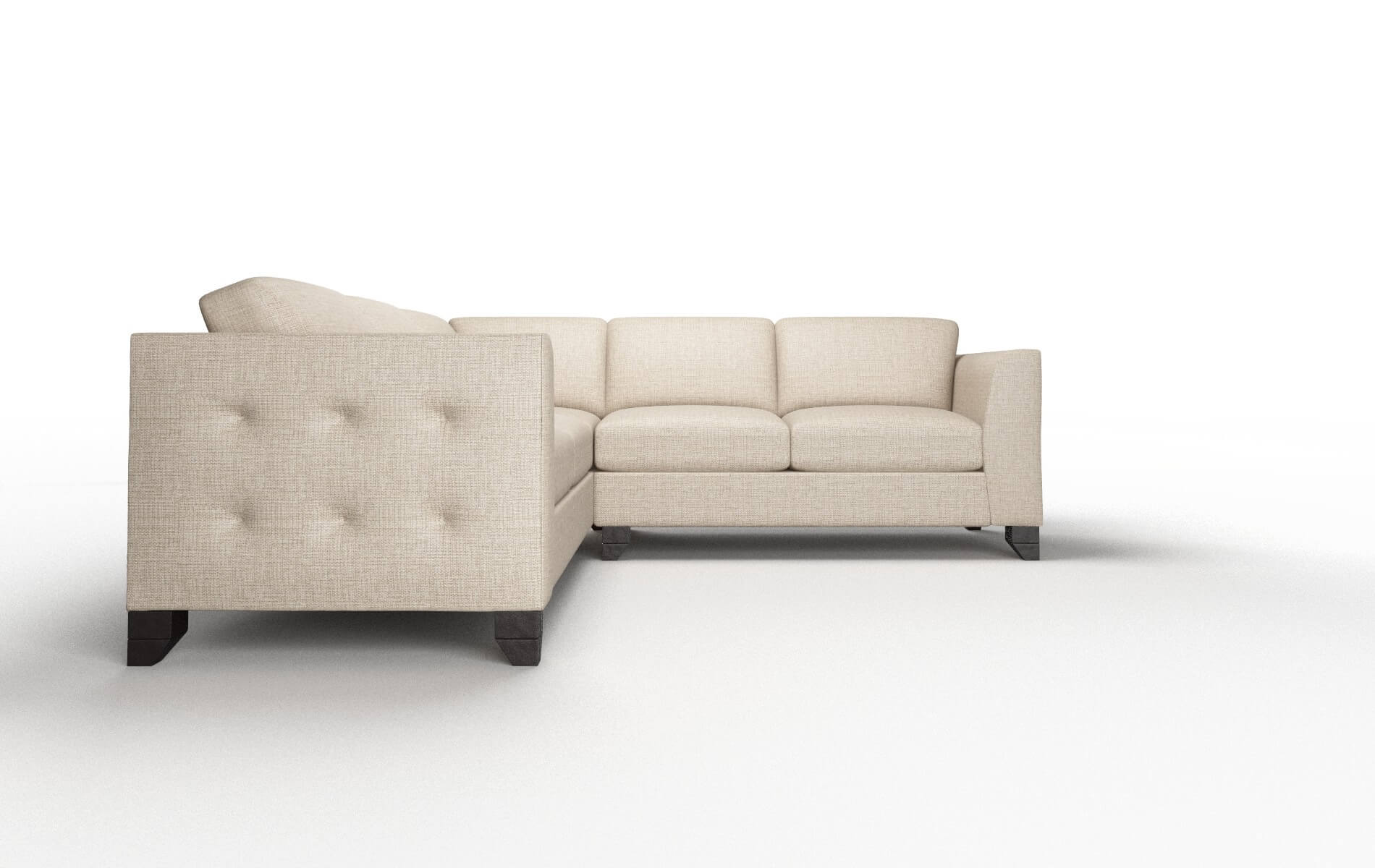 Paris Sosoftness 74 Sectional espresso legs 2
