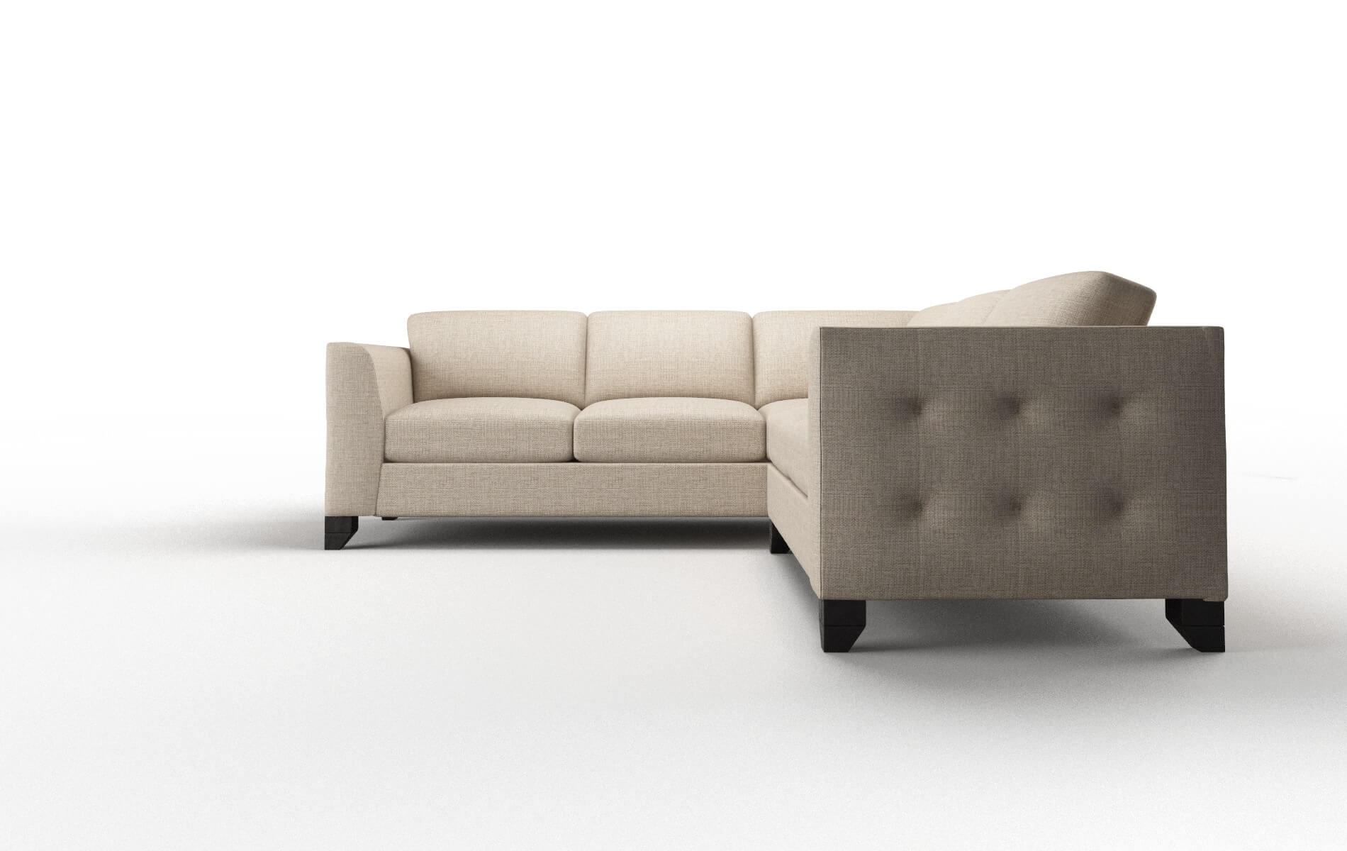 Paris Sosoftness 74 Sectional espresso legs 5