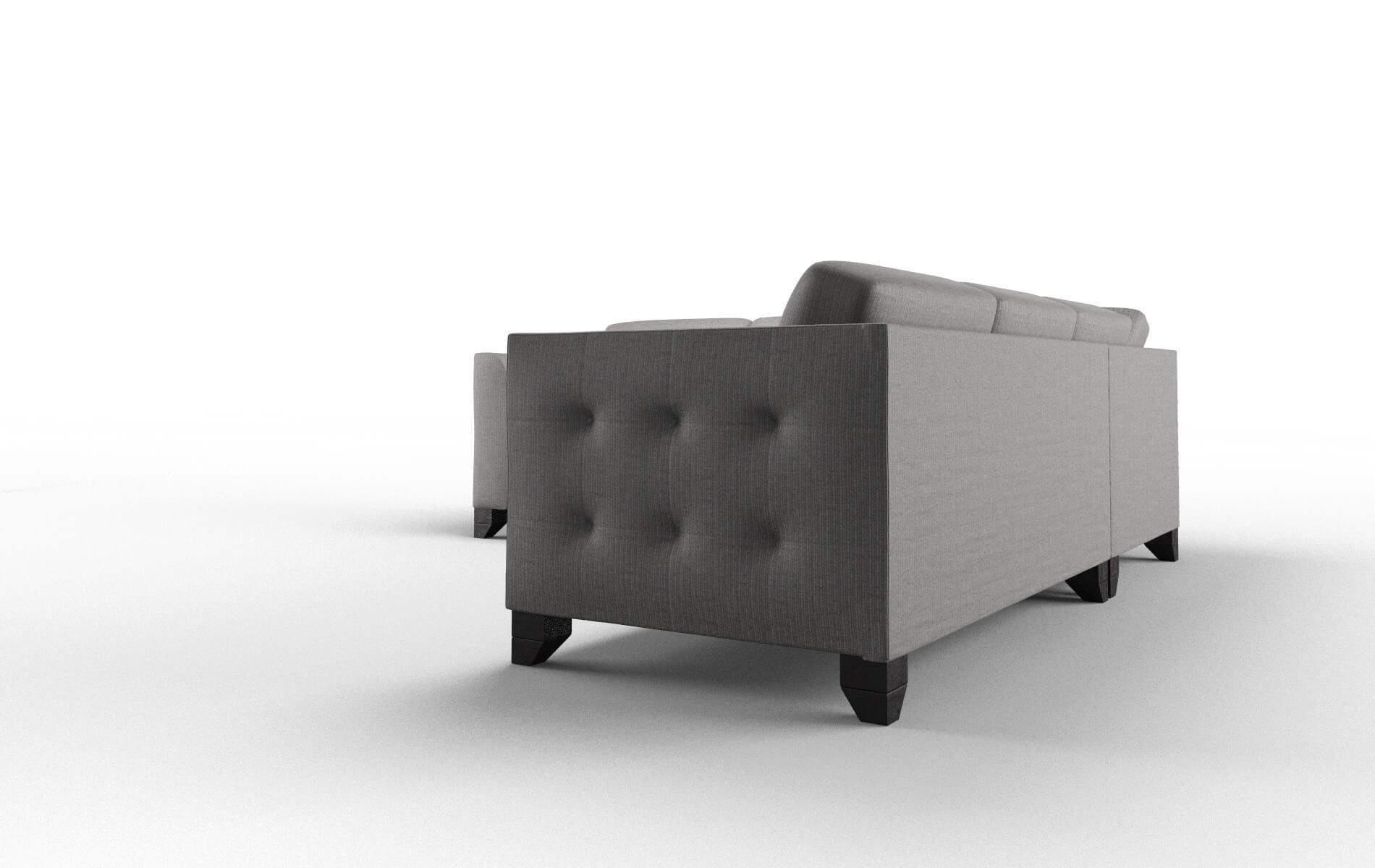 Paris Terrain Oatmeal Sectional espresso legs 4