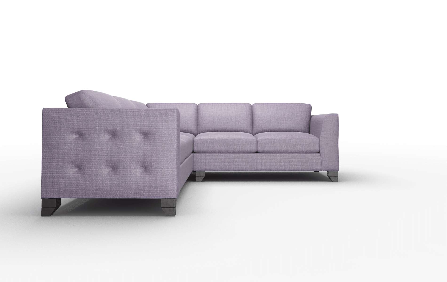 Paris Tess Blackberry Sectional espresso legs 2