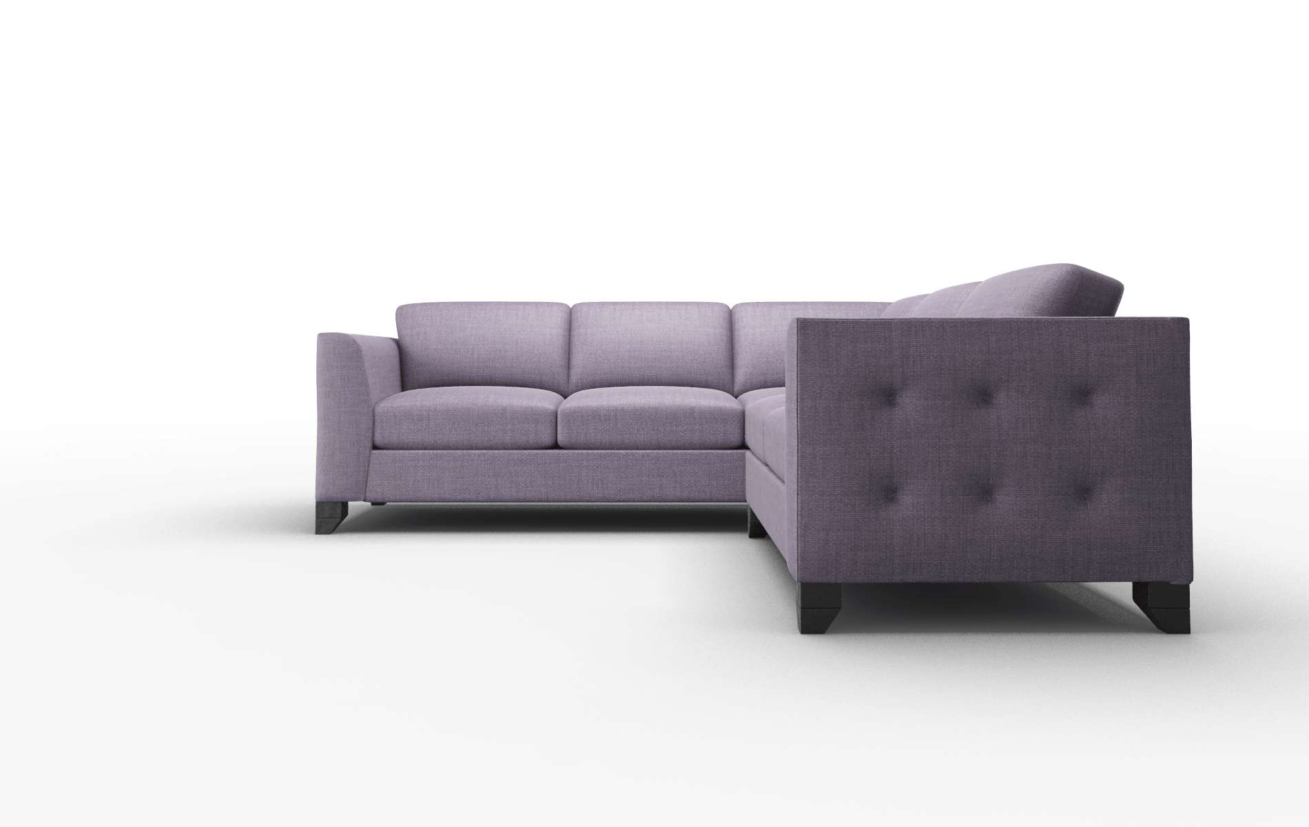 Paris Tess Blackberry Sectional espresso legs 5