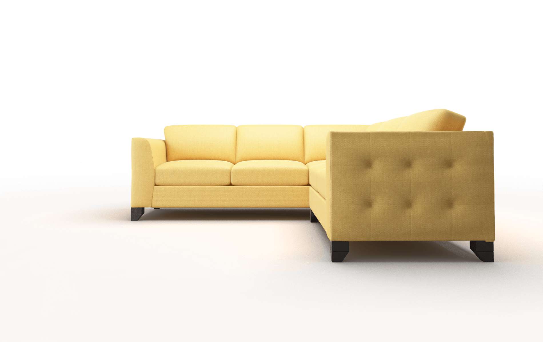 Paris Tess Turmeric Sectional espresso legs 5