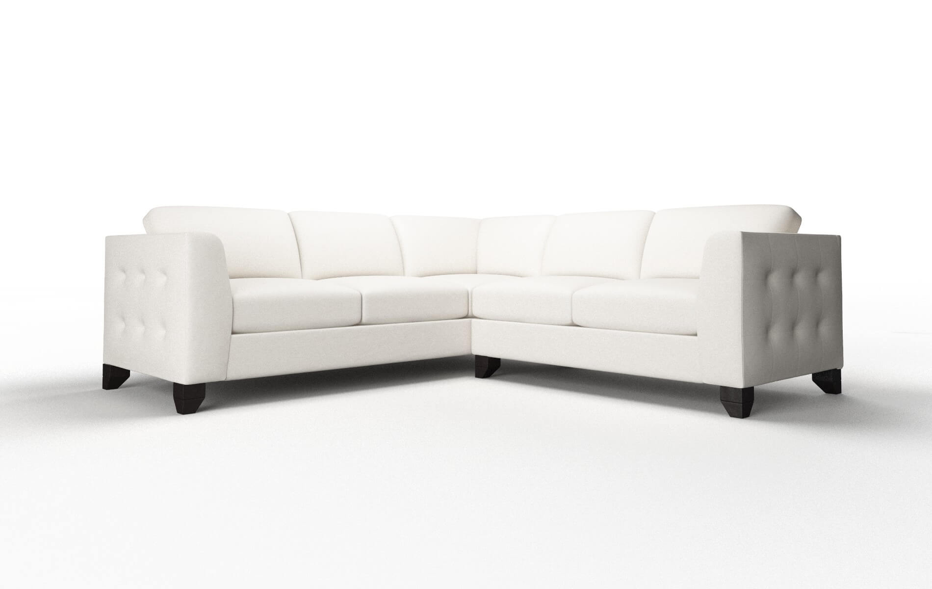 Paris Venice Eggshell Sectional espresso legs 1
