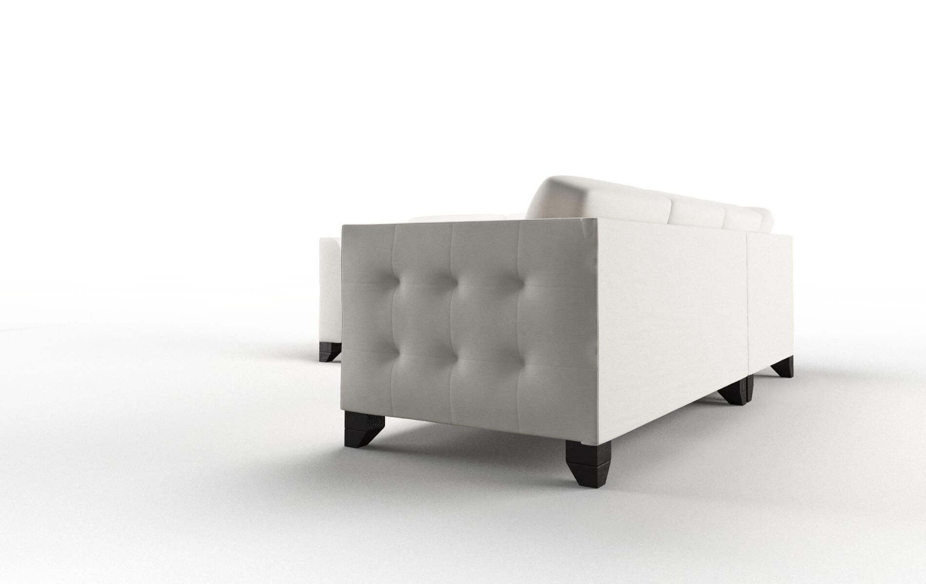 Paris Venice Eggshell Sectional espresso legs 4