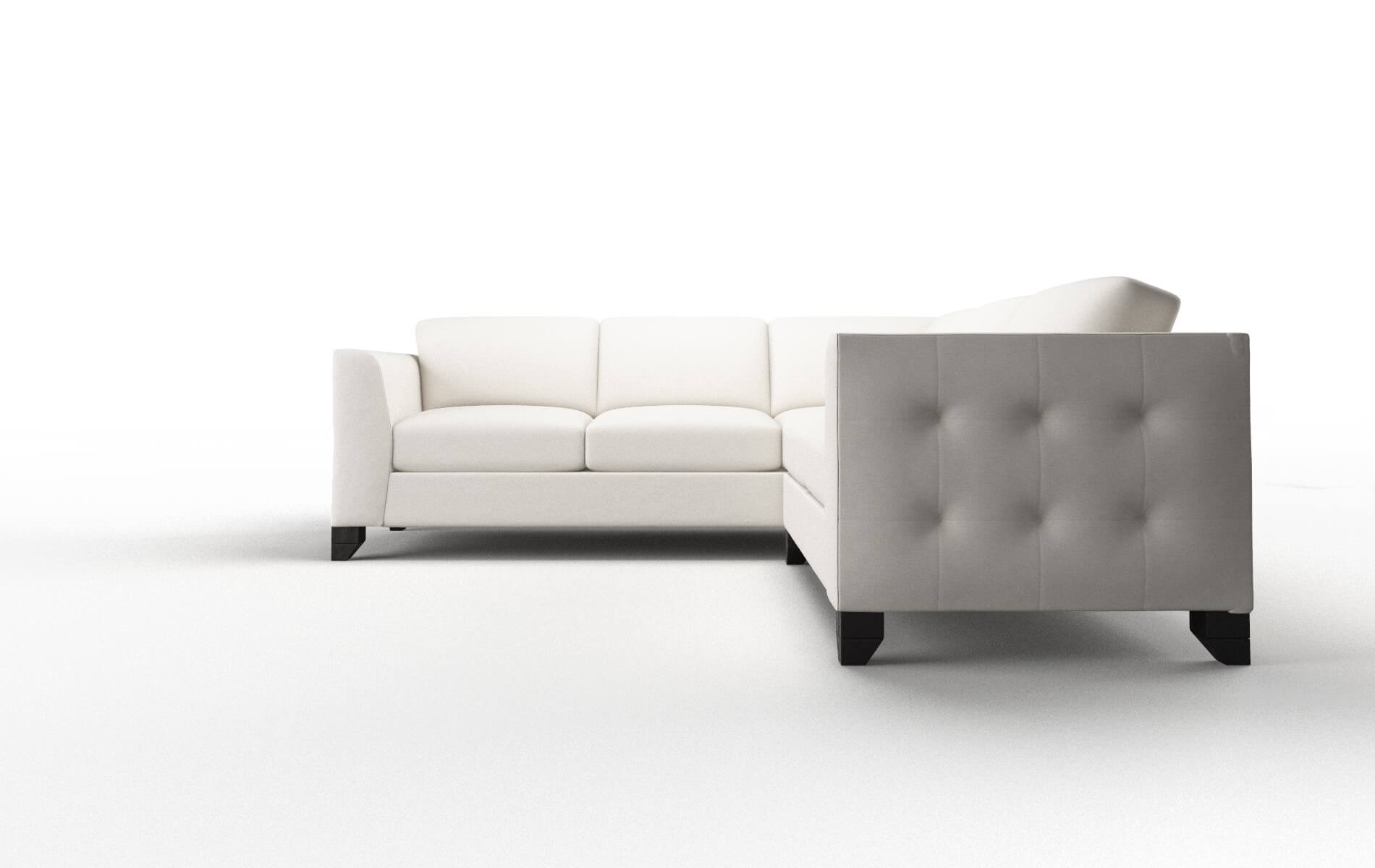 Paris Venice Eggshell Sectional espresso legs 5