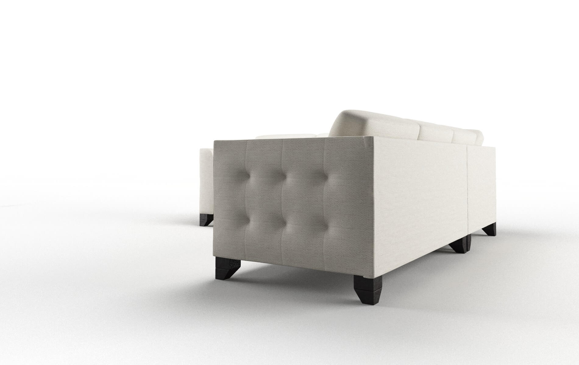 Paris Venus Cream Sectional espresso legs 4