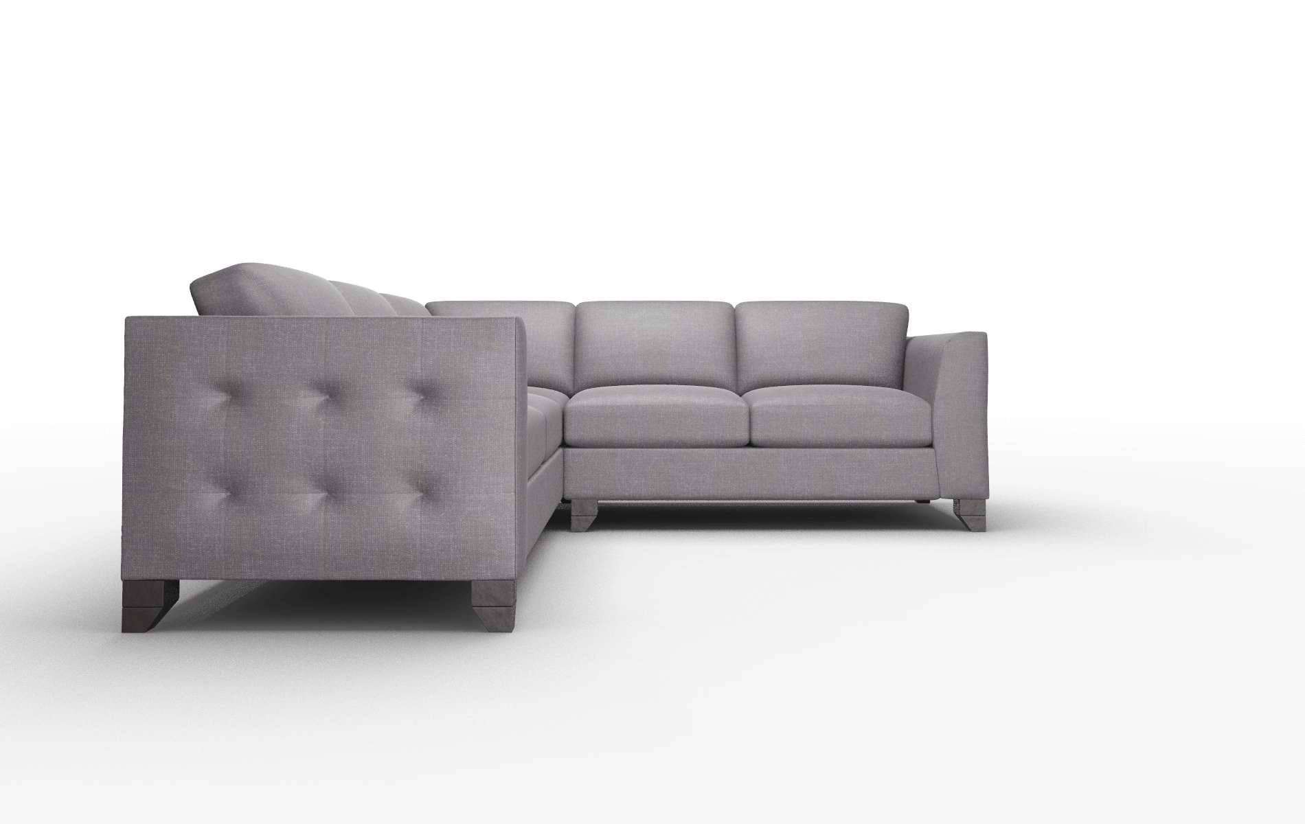 Paris Venus Onyx Sectional espresso legs 2