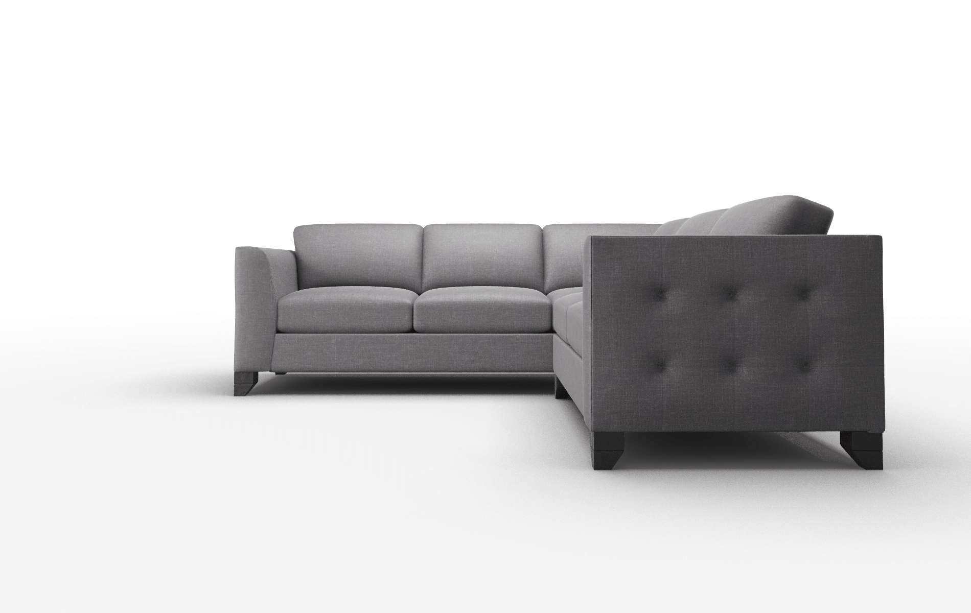 Paris Venus Onyx Sectional espresso legs 5