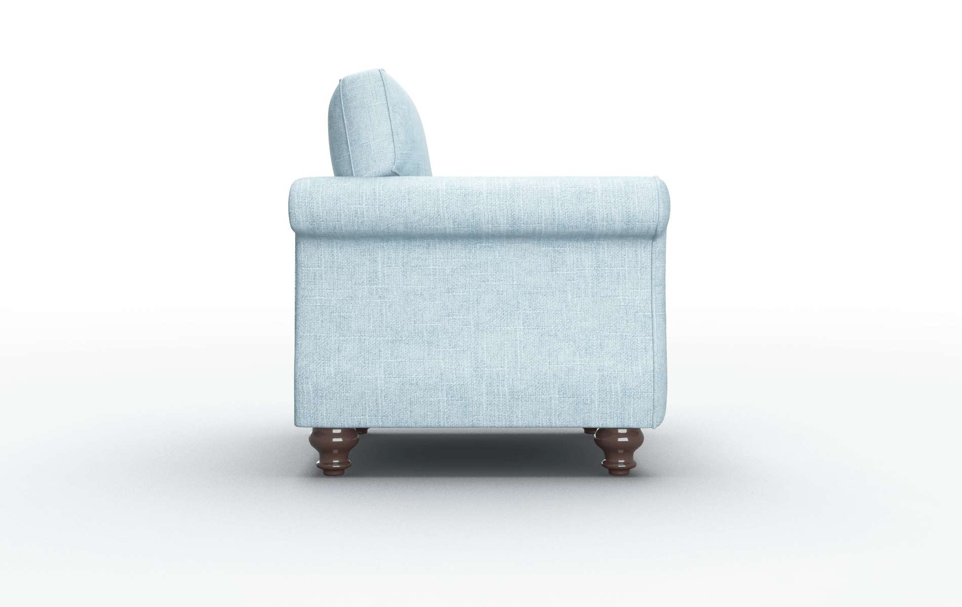 Pisa Atlas Turquoise Chair espresso legs 3