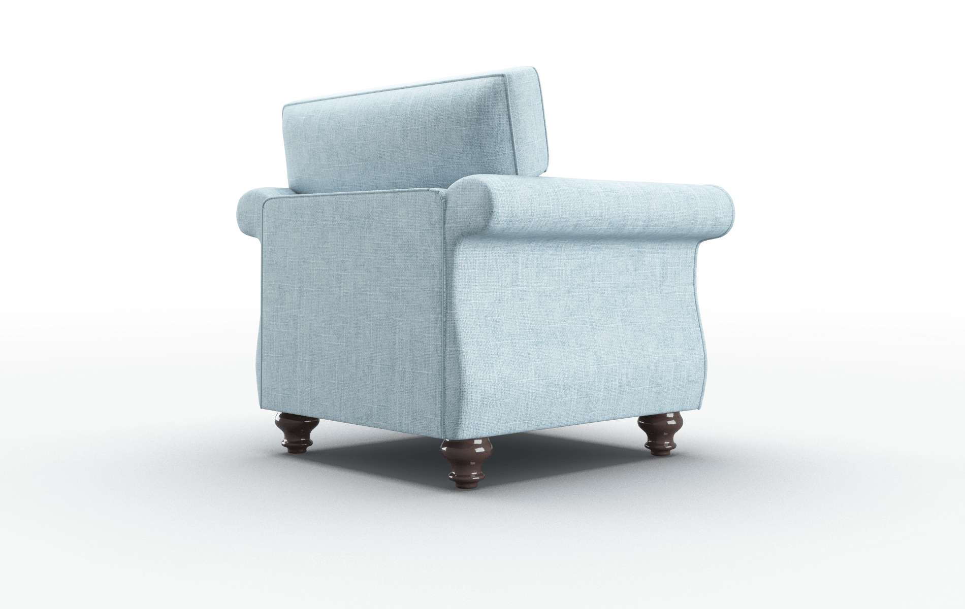 Pisa Atlas Turquoise Chair espresso legs 5