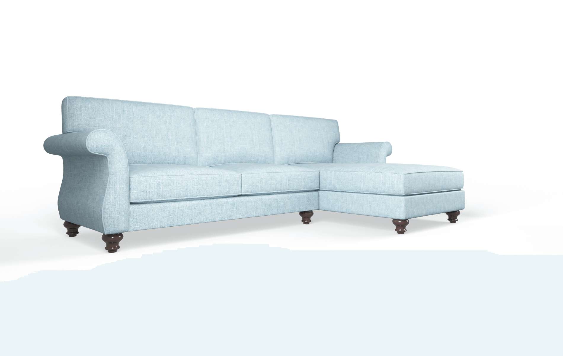 Pisa Atlas Turquoise Panel espresso legs 2