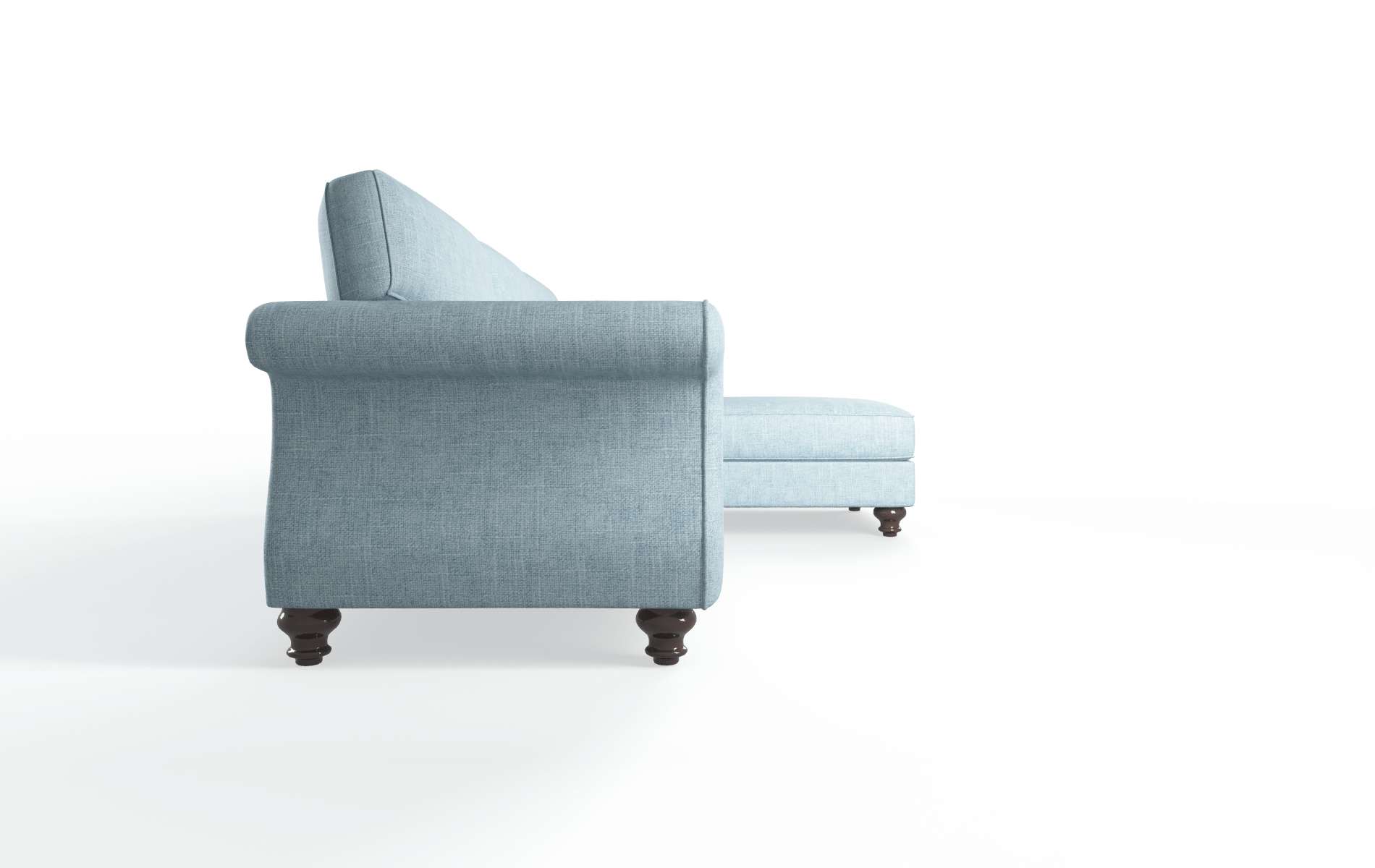 Pisa Atlas Turquoise Panel espresso legs 3