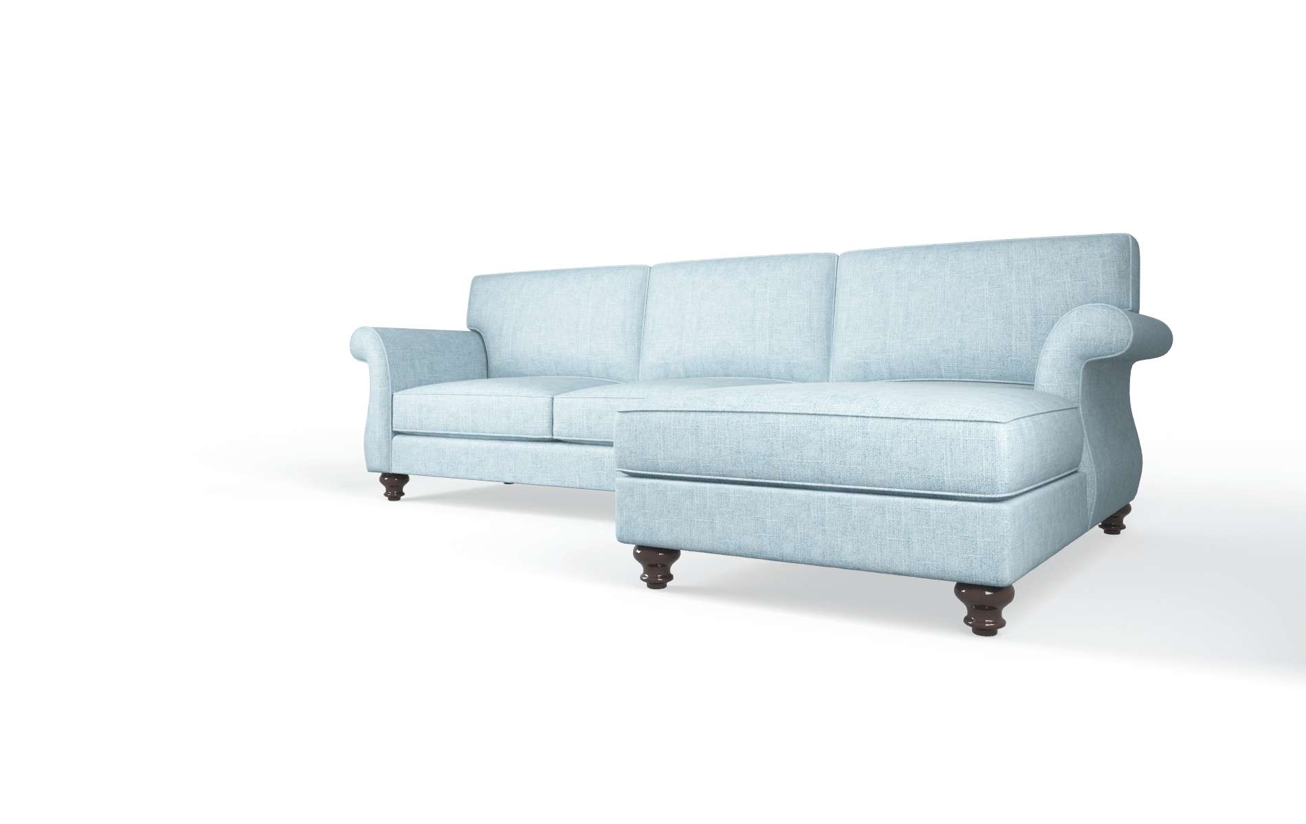 Pisa Atlas Turquoise Panel espresso legs 4