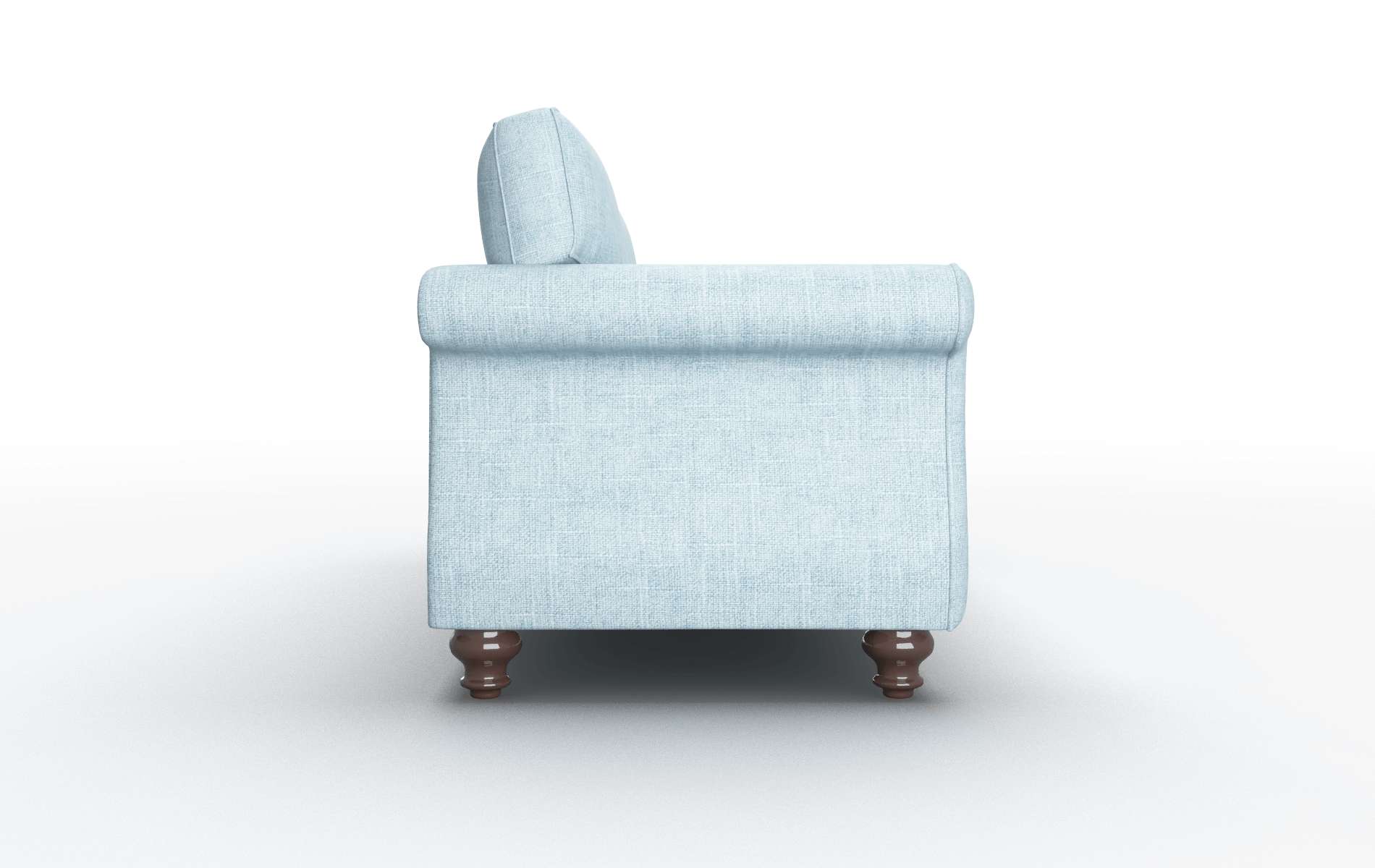 Pisa Atlas Turquoise Sofa espresso legs 3