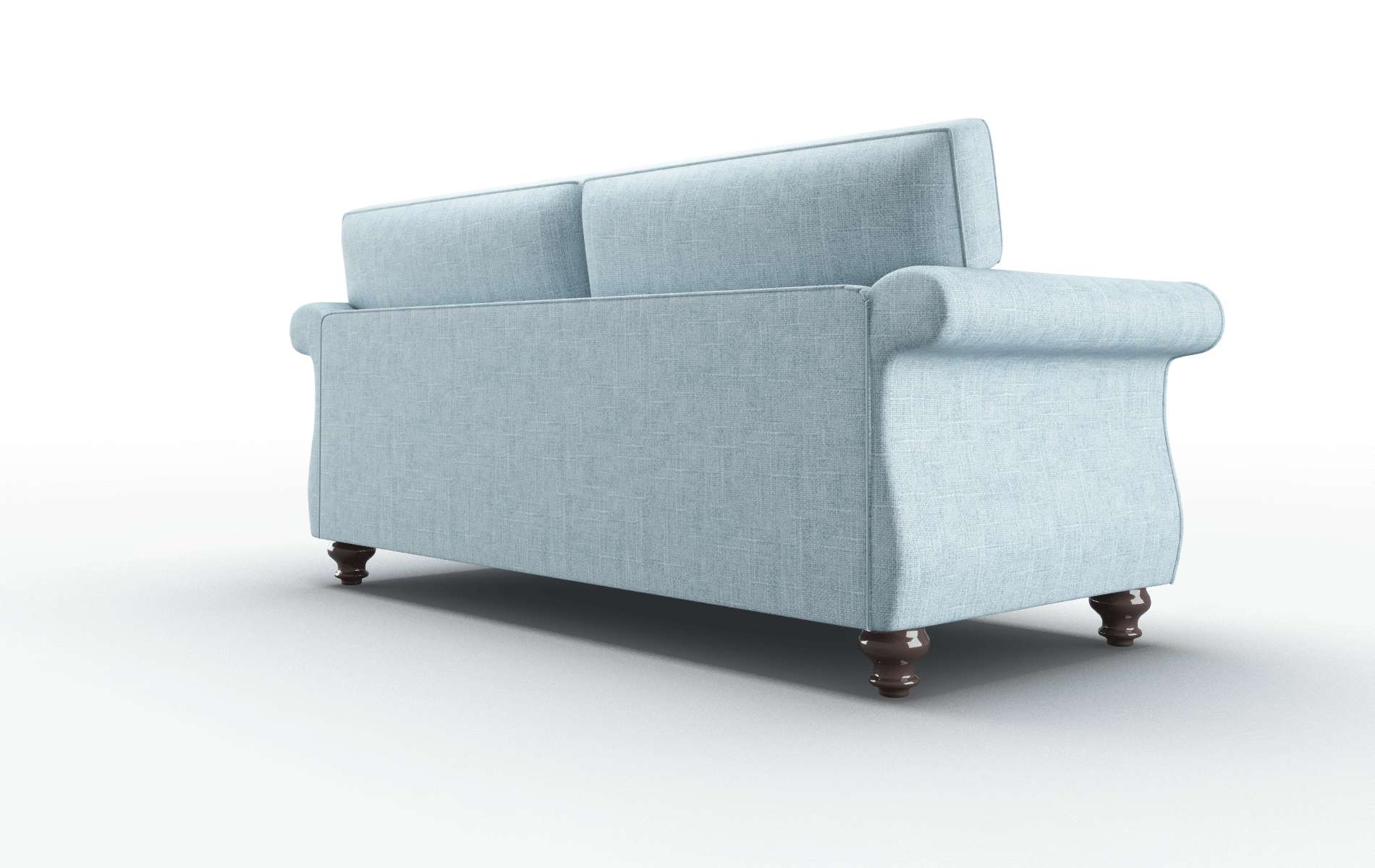 Pisa Atlas Turquoise Sofa espresso legs 5