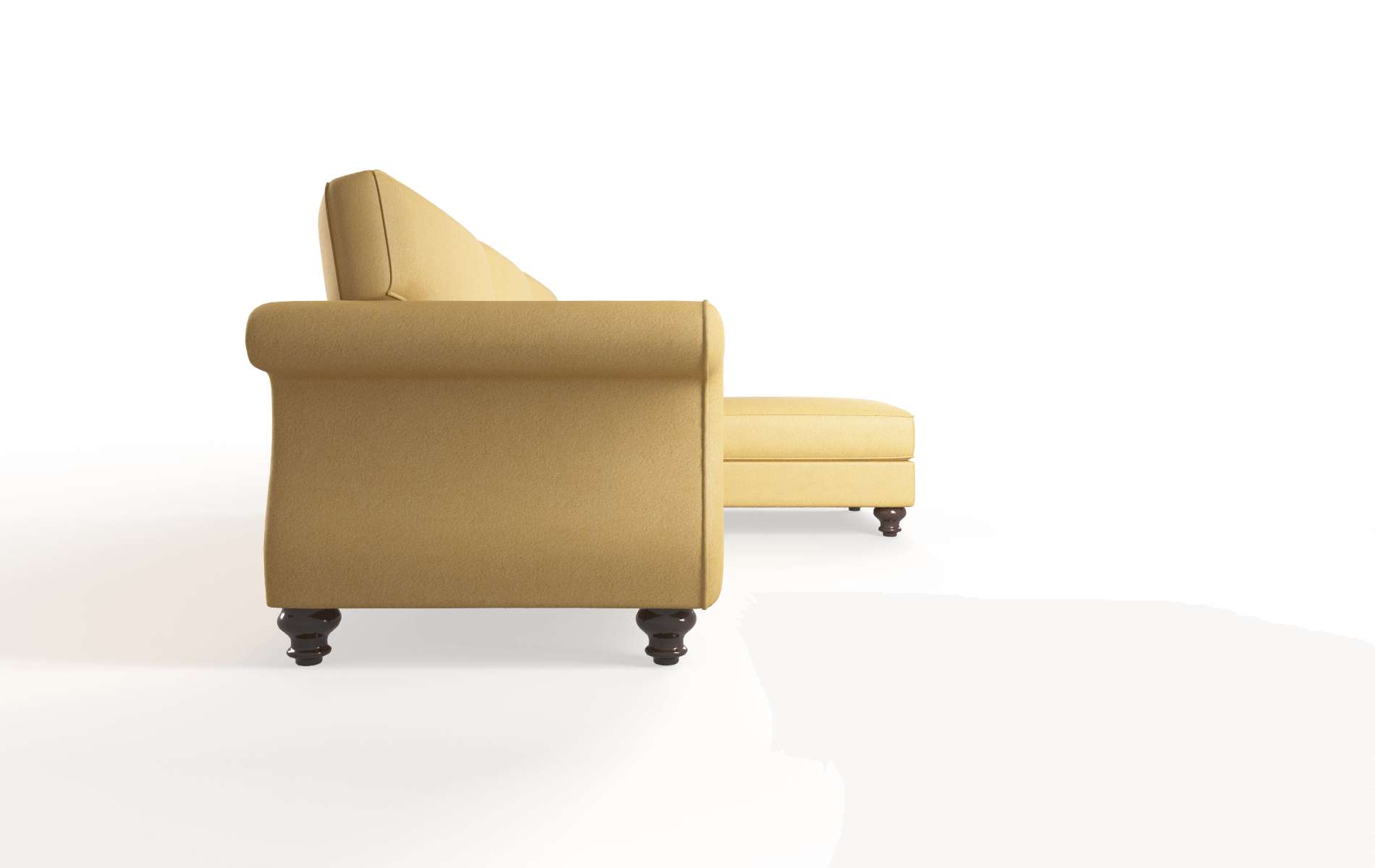 Pisa Bella Amber Panel espresso legs 3