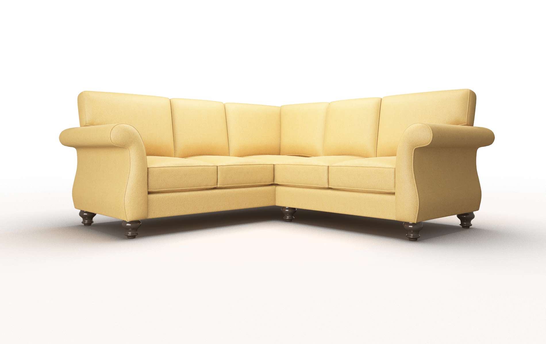 Pisa Bella Amber Sectional espresso legs 1