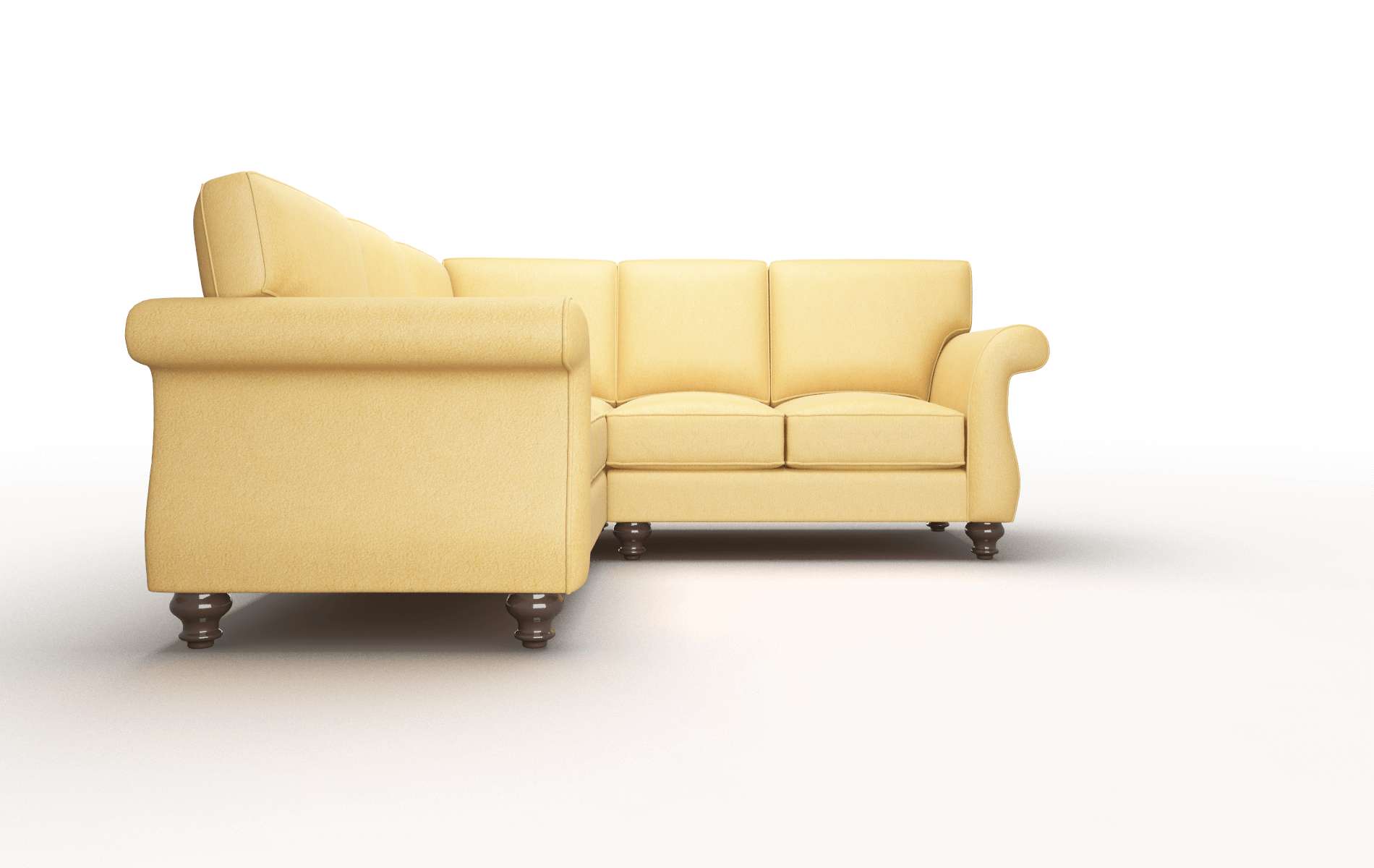 Pisa Bella Amber Sectional espresso legs 2