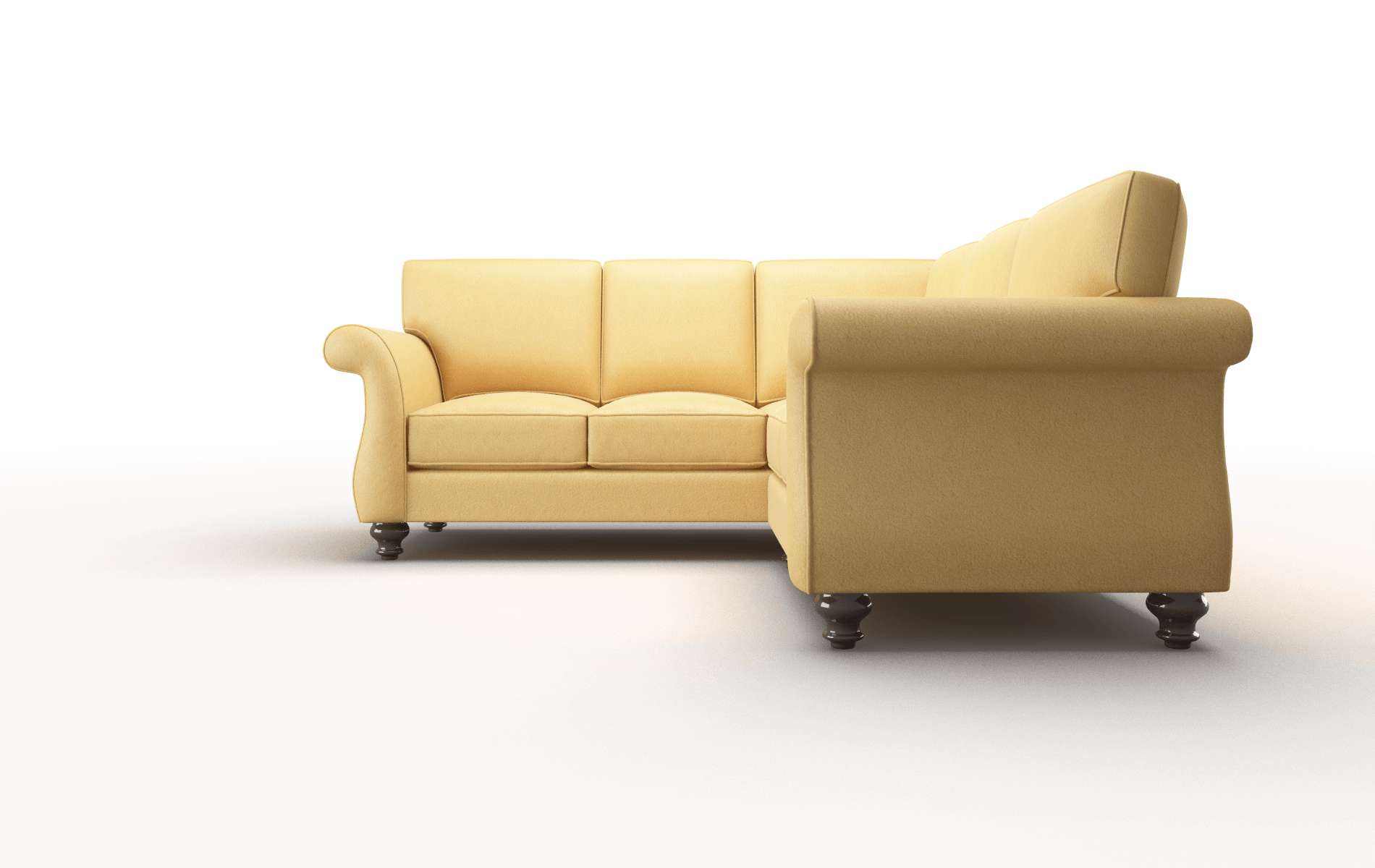 Pisa Bella Amber Sectional espresso legs 5