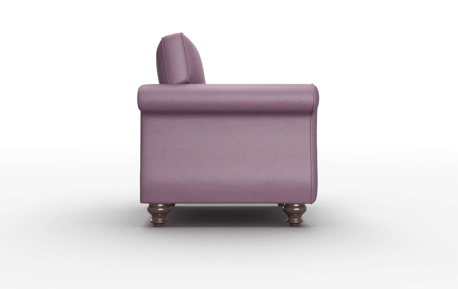 Pisa Bella Aubergine Chair espresso legs 3