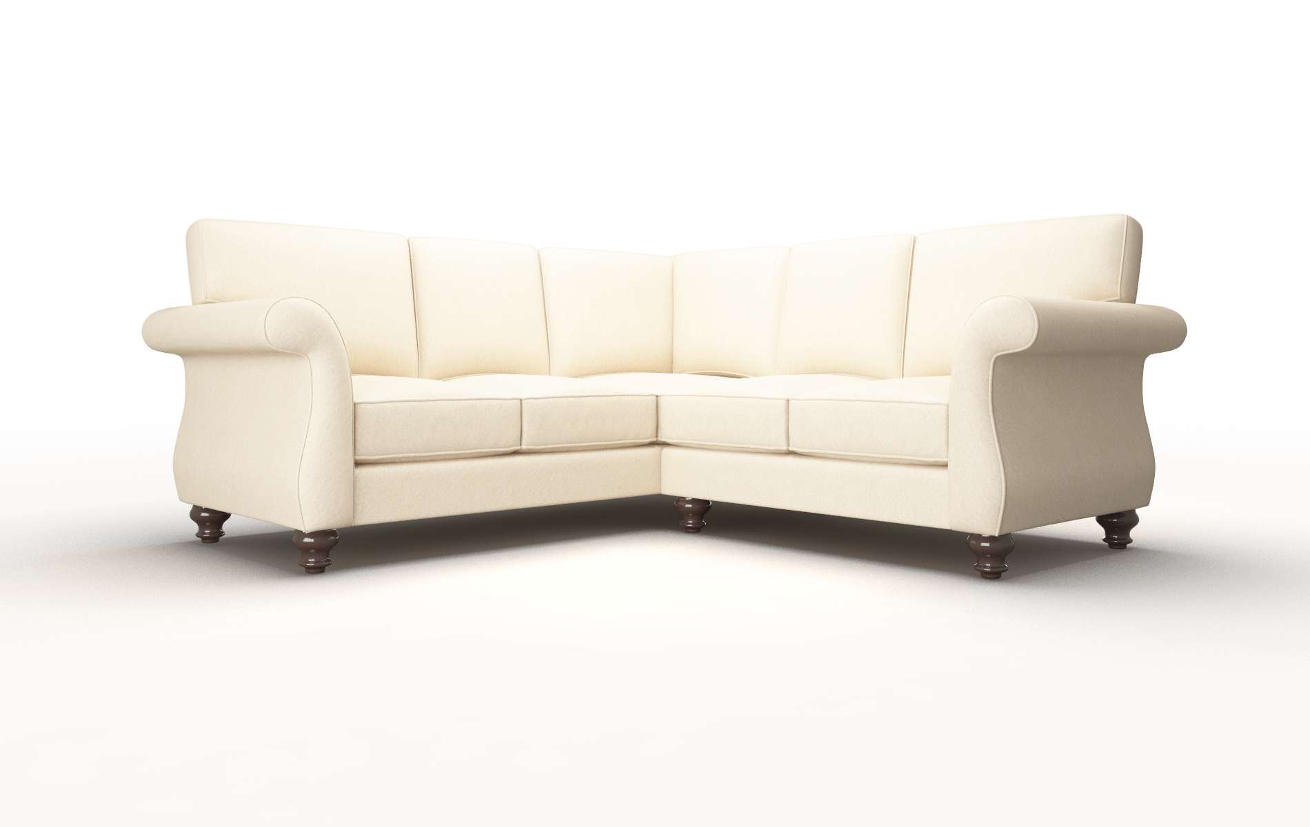 Pisa Bella Buckwheat Sectional espresso legs 1