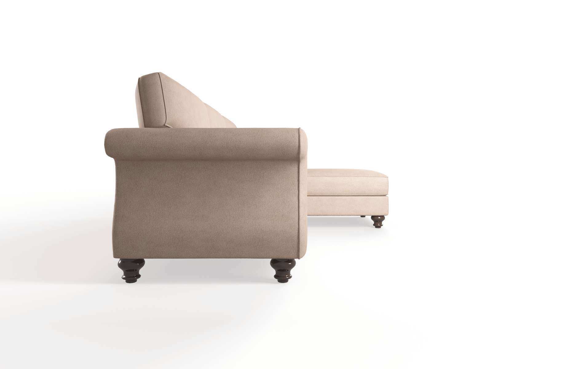 Pisa Bella Cocoa Panel espresso legs 3