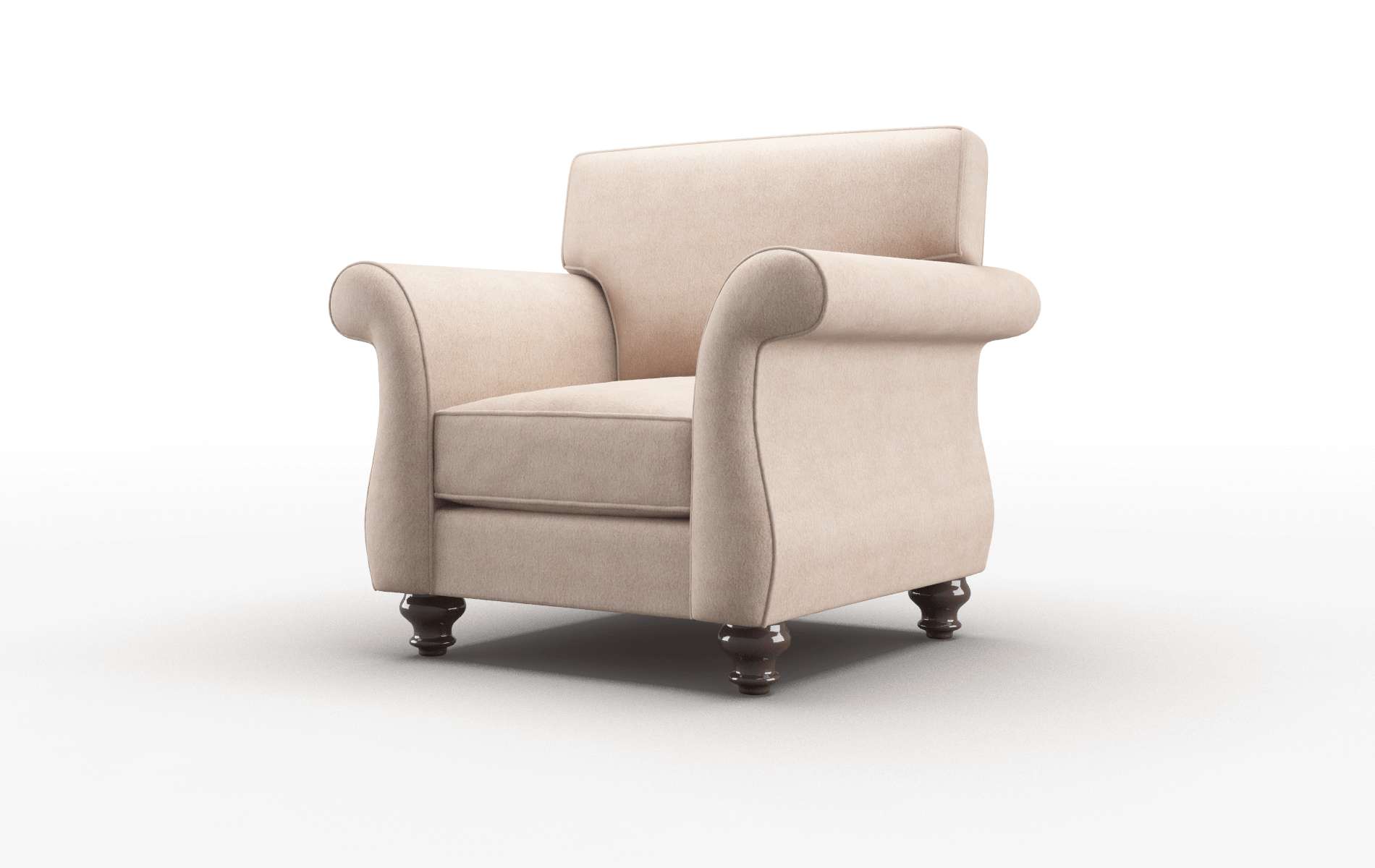 Pisa Bella Pewter Chair espresso legs 4