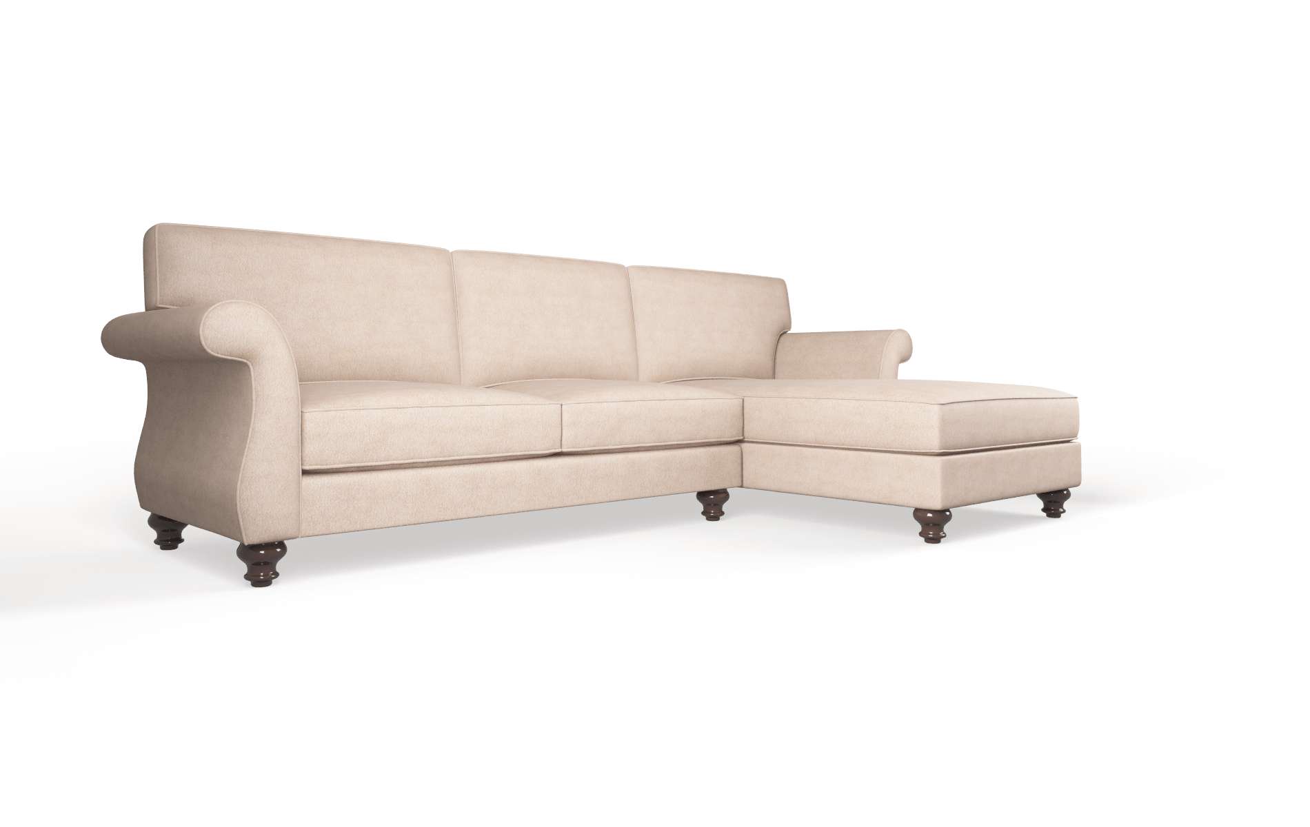 Pisa Bella Pewter Panel espresso legs 2