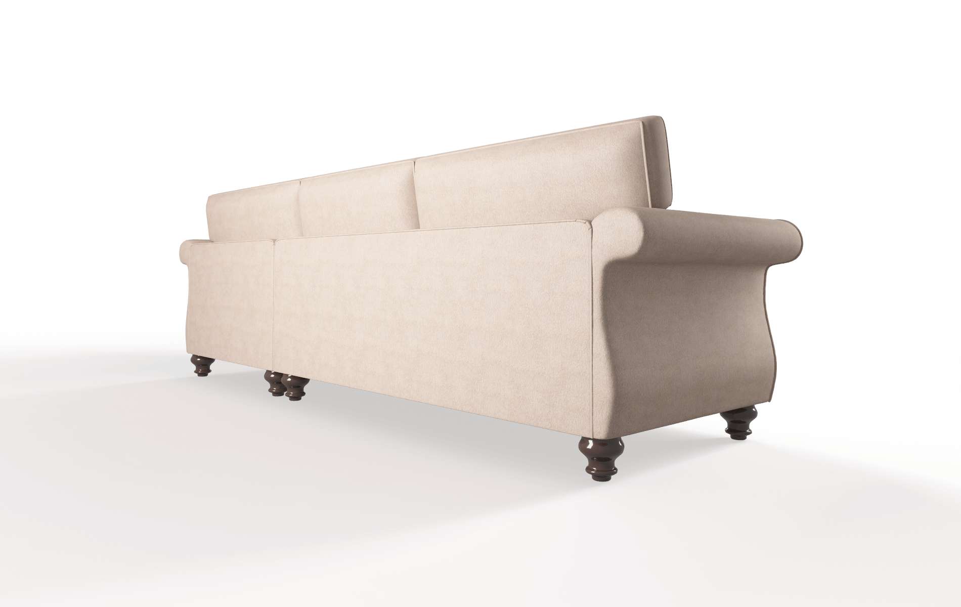 Pisa Bella Pewter Panel espresso legs 5