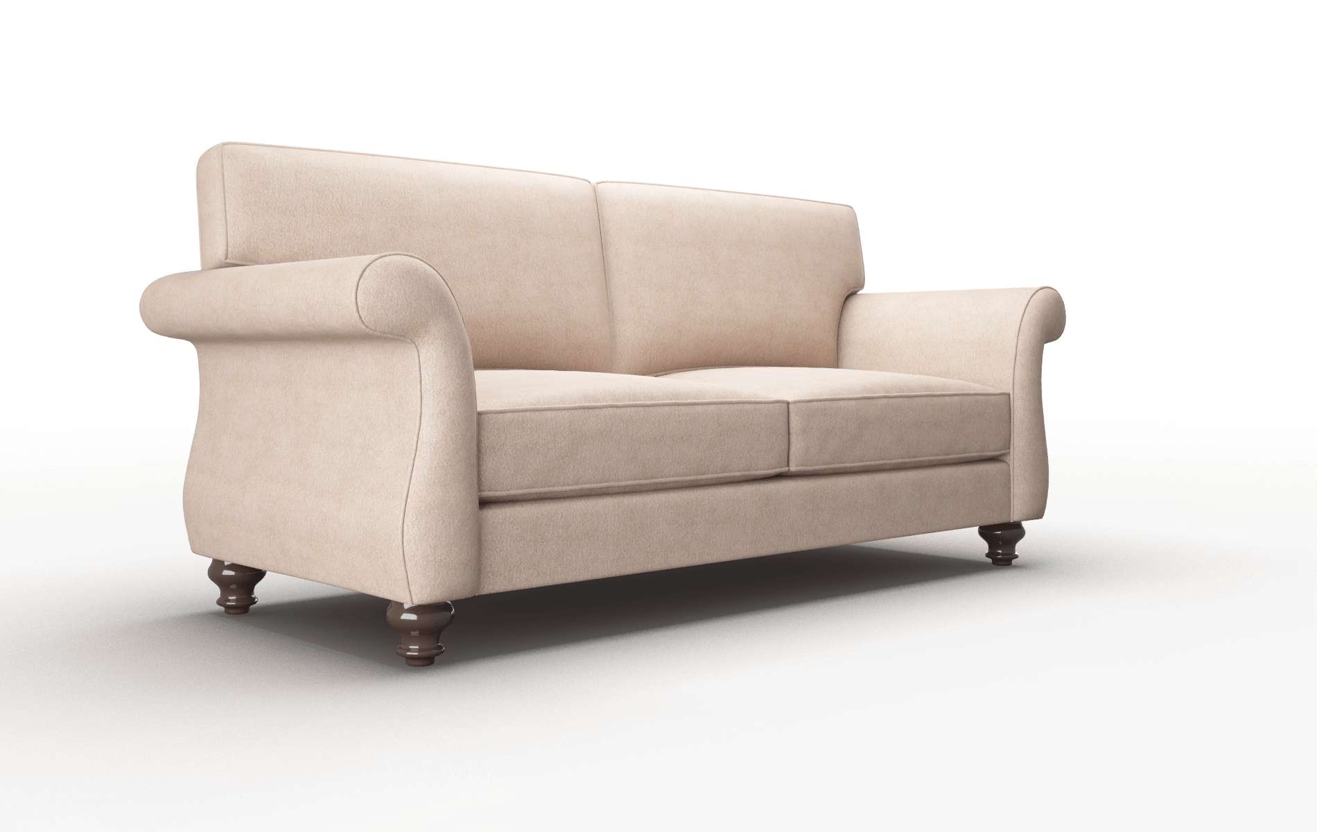 Pisa Bella Pewter Sofa espresso legs 2