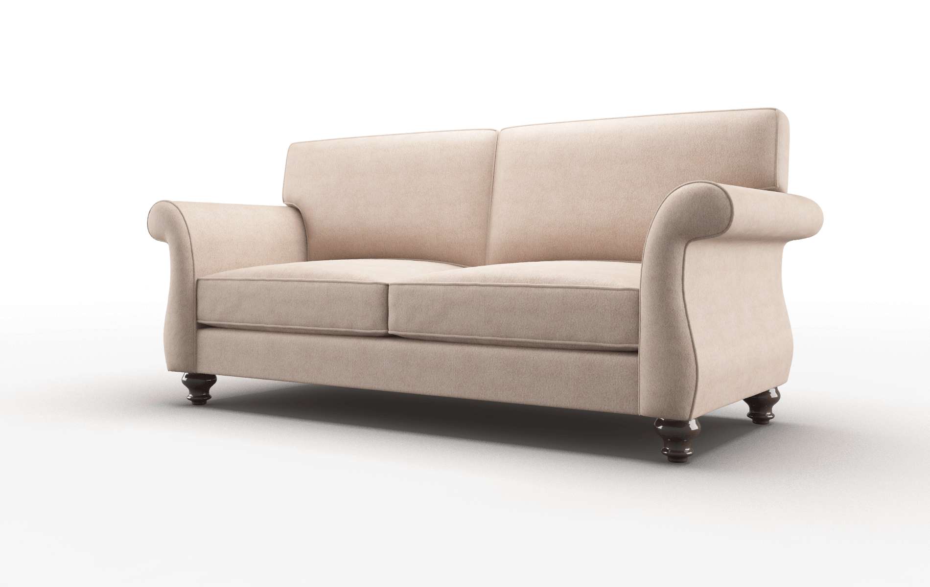 Pisa Bella Pewter Sofa espresso legs 4