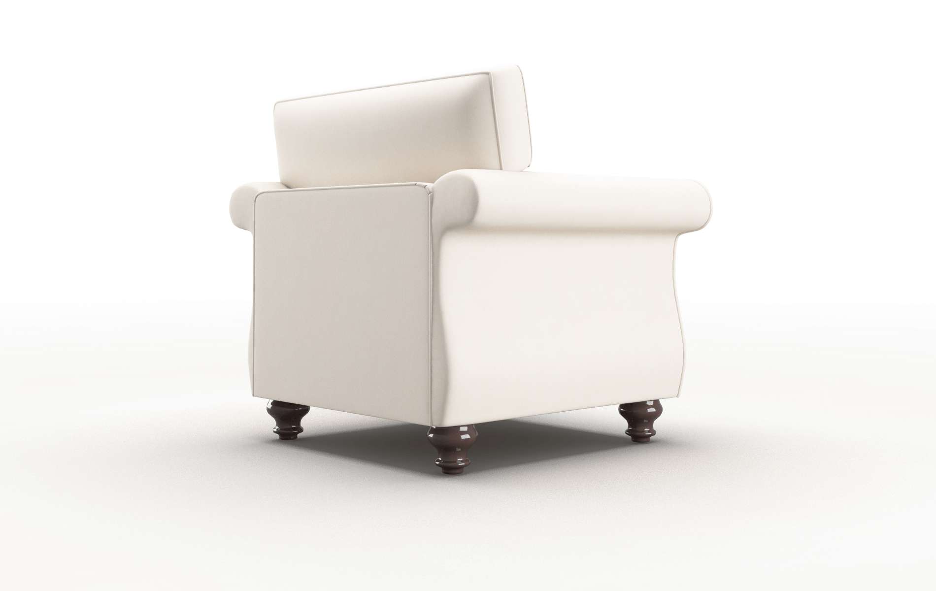 Pisa Blanche Milky Chair espresso legs 5