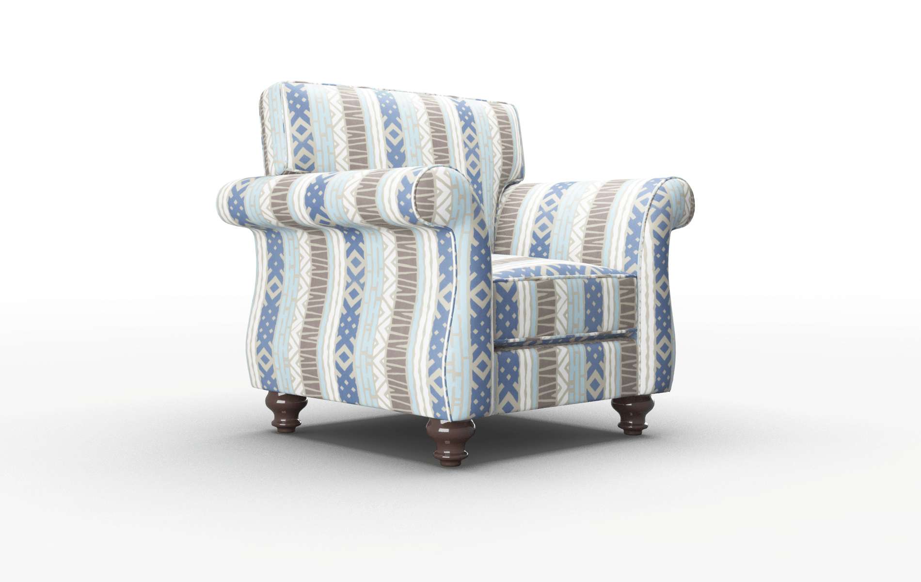 Pisa Bodhi Indigo Chair espresso legs 2