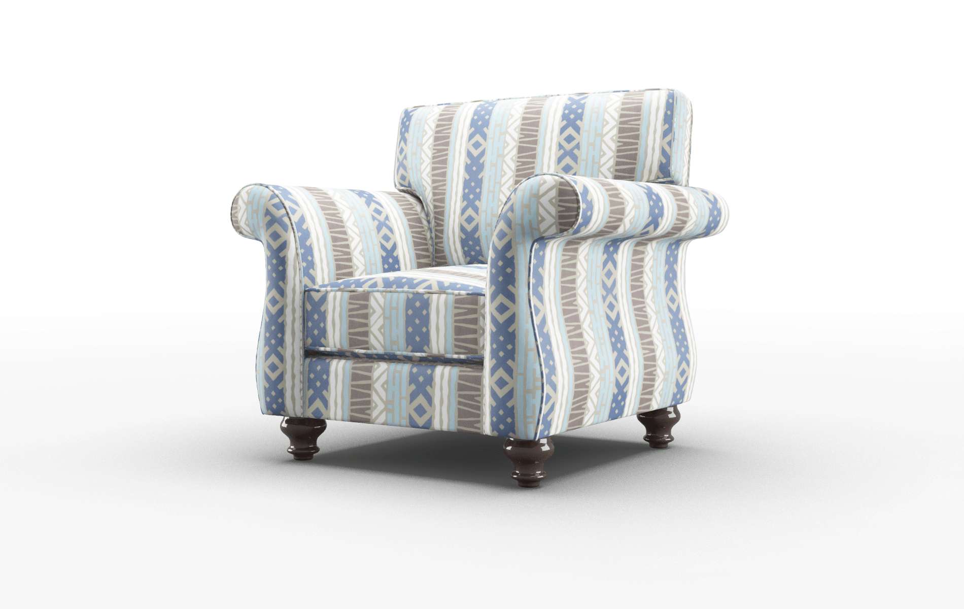 Pisa Bodhi Indigo Chair espresso legs 4