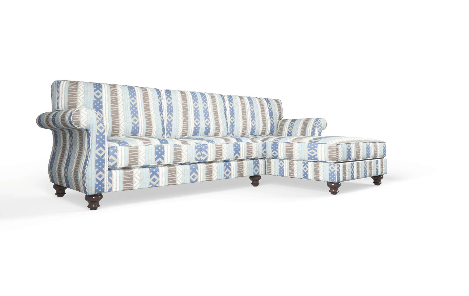 Pisa Bodhi Indigo Panel espresso legs 2