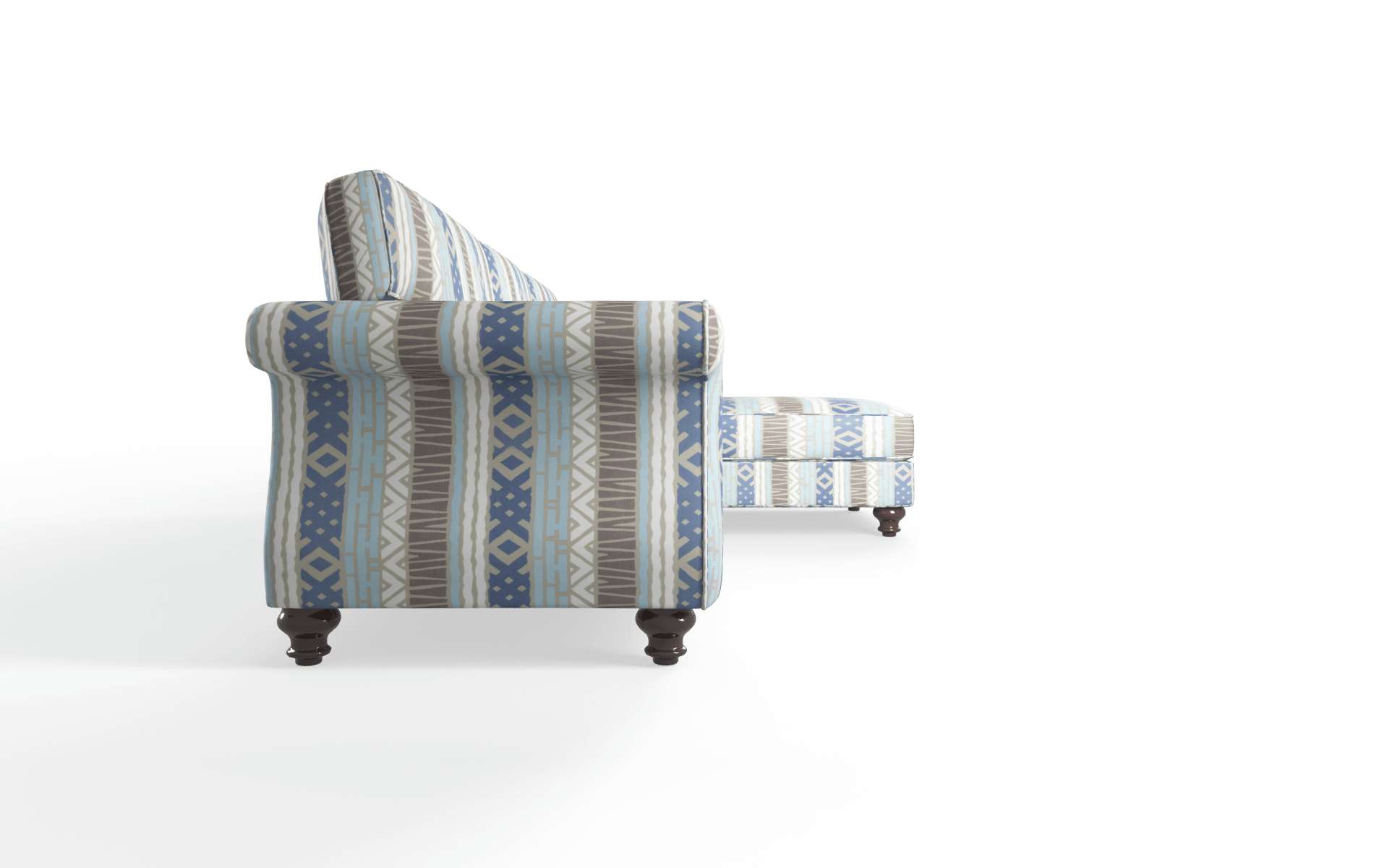 Pisa Bodhi Indigo Panel espresso legs 3