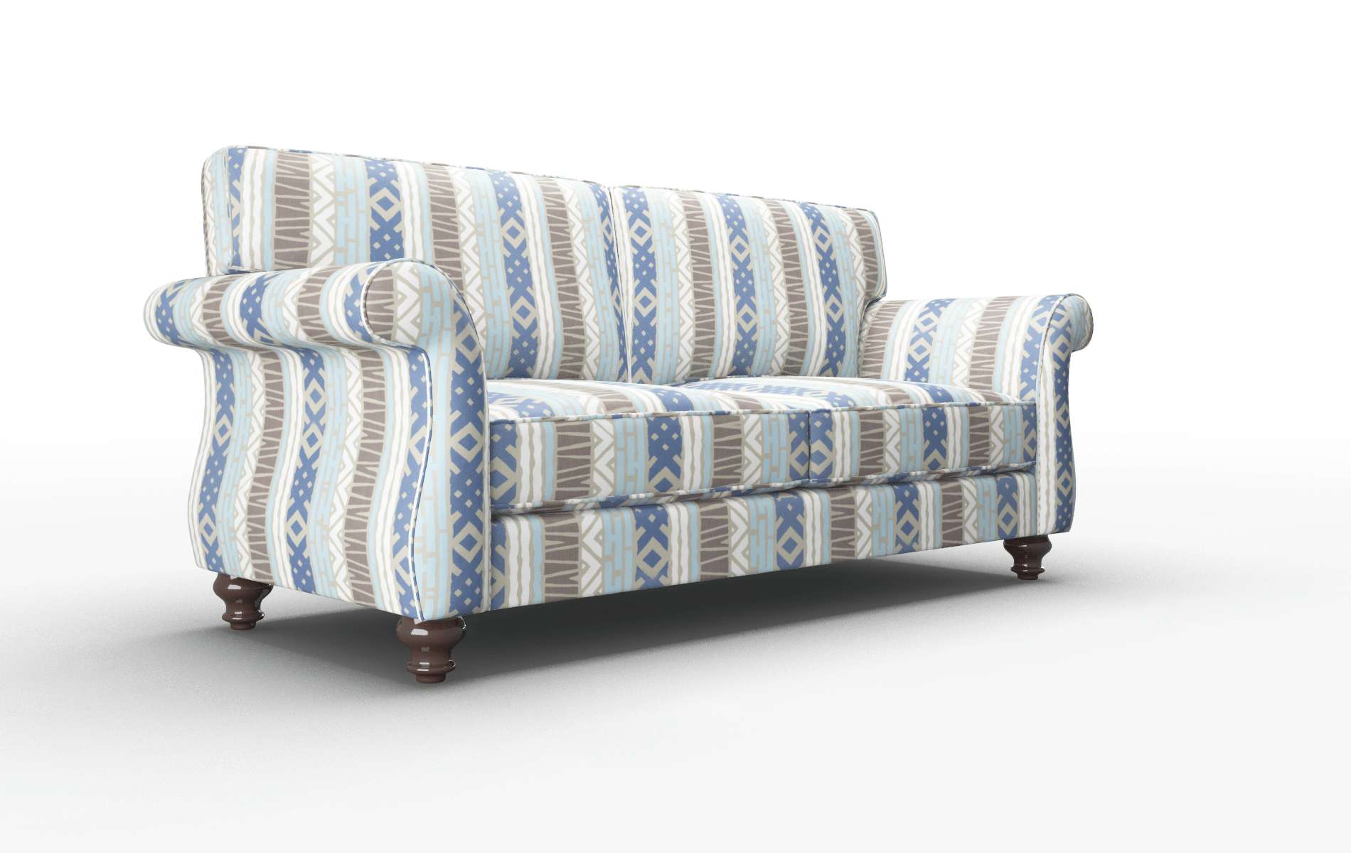 Pisa Bodhi Indigo Sofa espresso legs 2