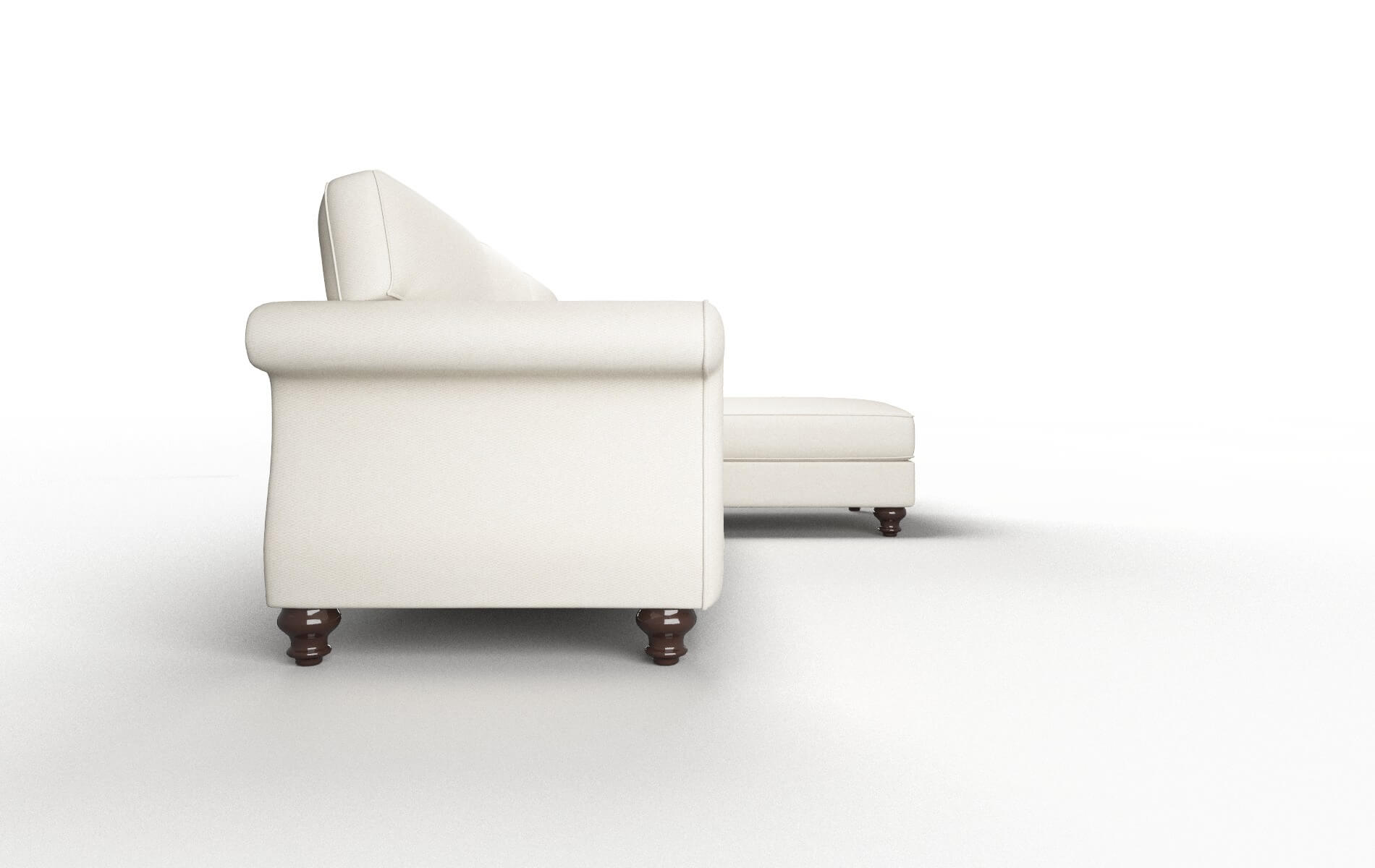 Pisa Bungalow Ivory Panel espresso legs 3